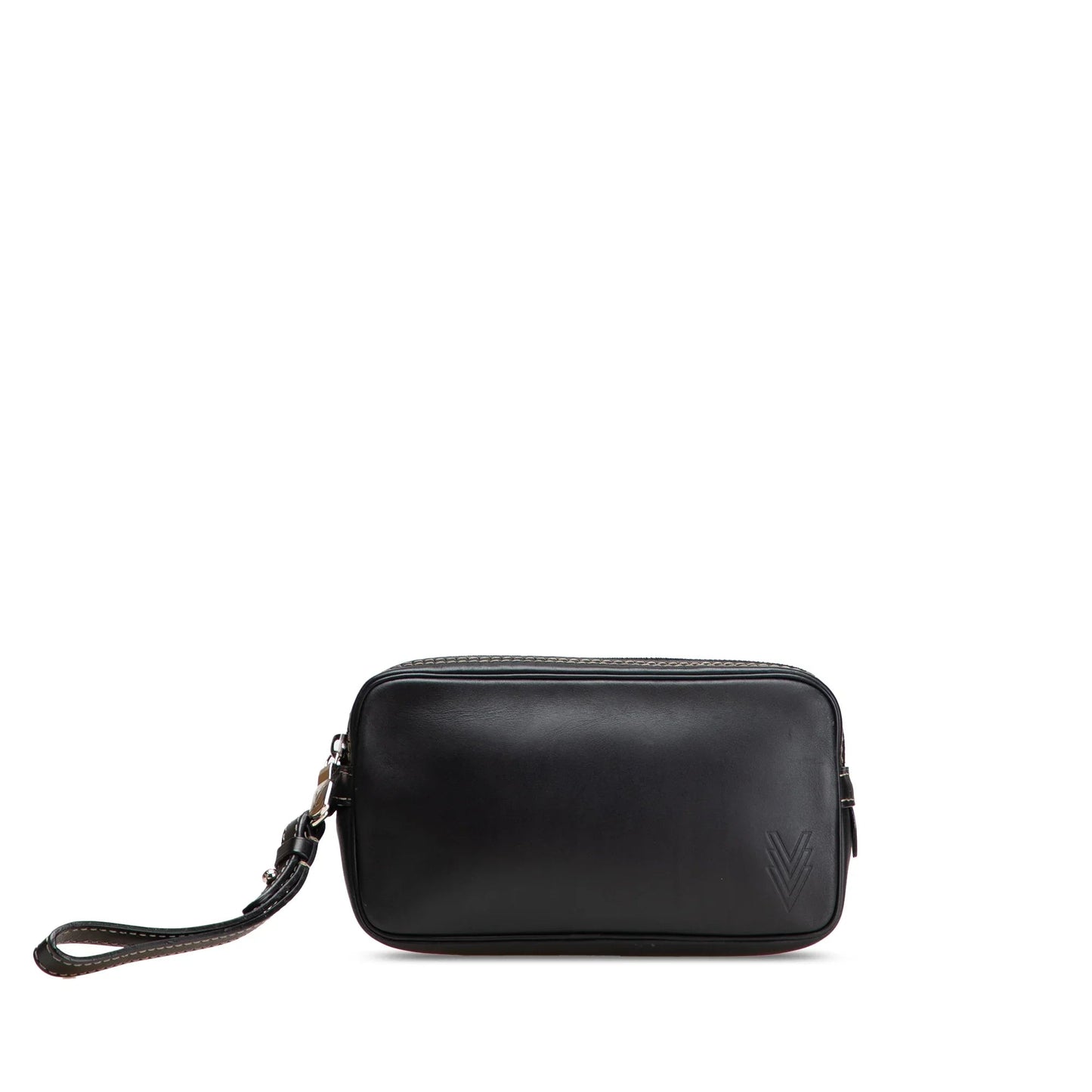 Black Louis Vuitton Calfskin Eclipse Pochette Volga Clutch Bag