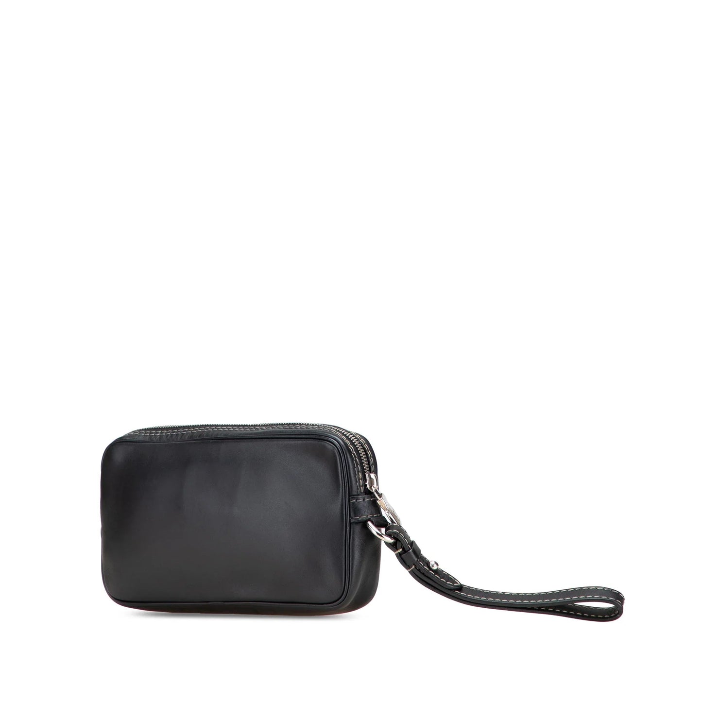 Black Louis Vuitton Calfskin Eclipse Pochette Volga Clutch Bag