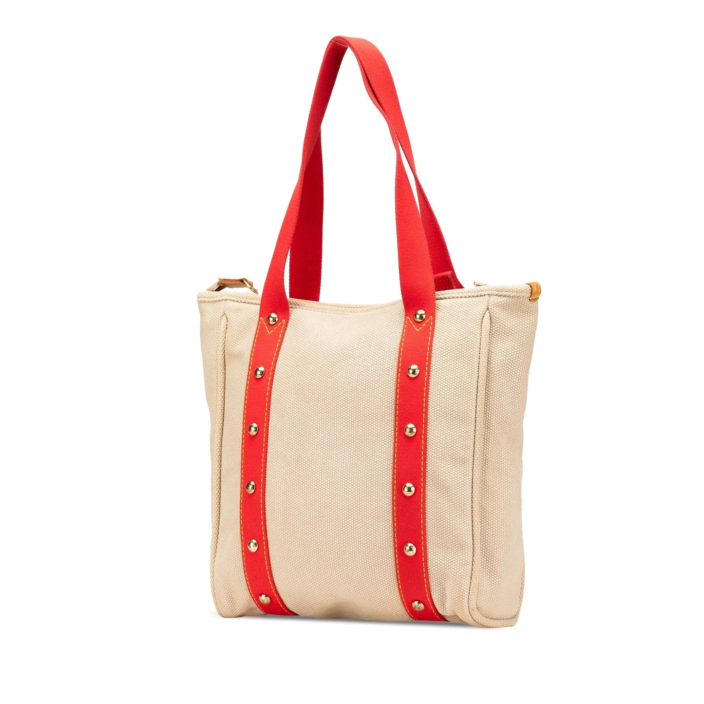 Beige Louis Vuitton Antigua Cabas MM Tote Bag