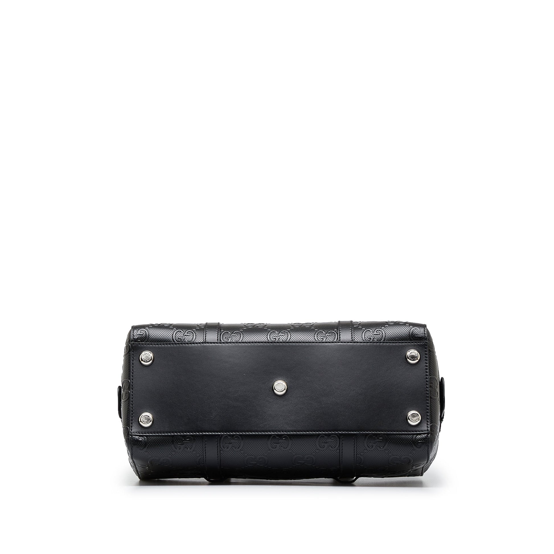Gucci Guccissima Black Leather Tote Style 6