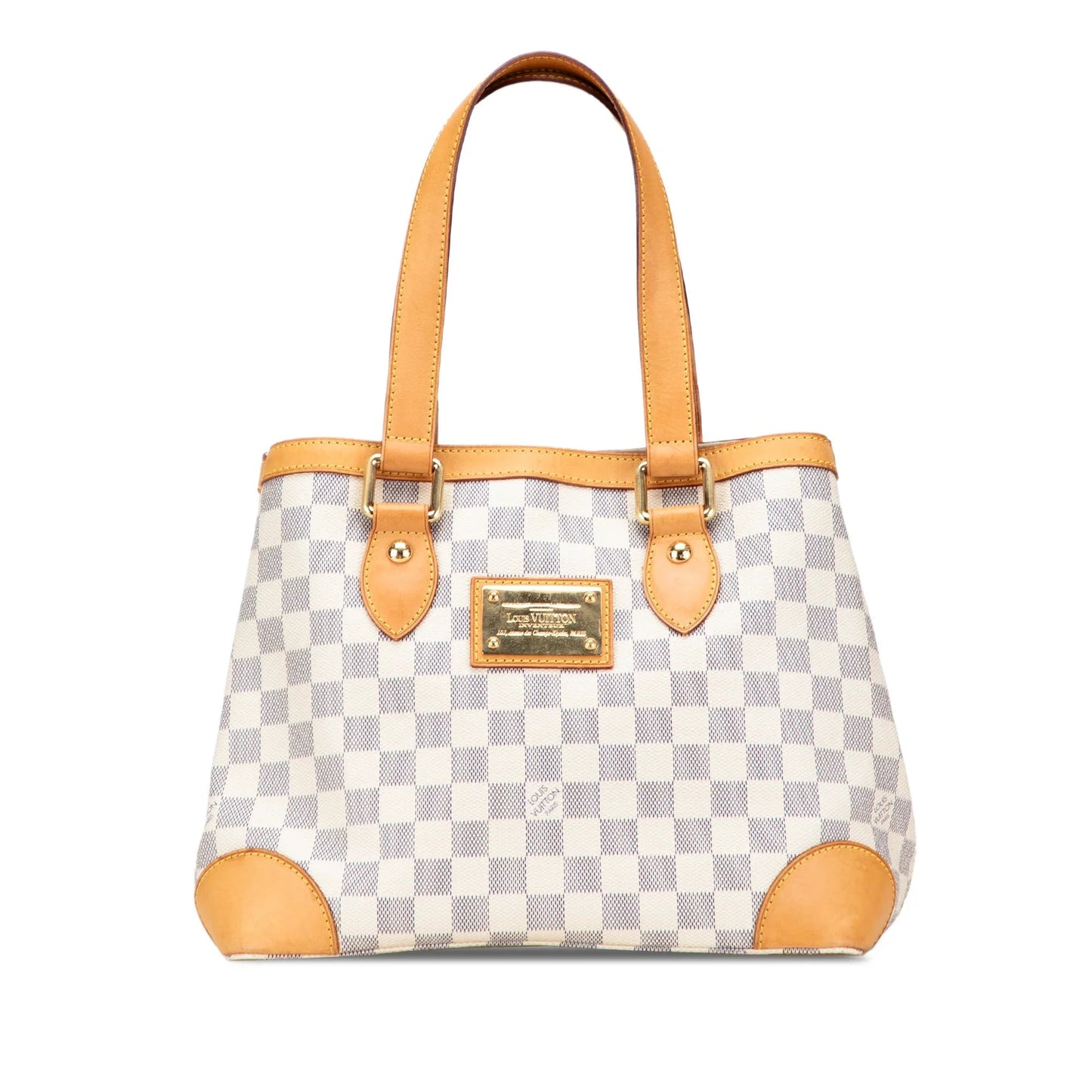 White Louis Vuitton Damier Azur Hampstead PM Tote Bag