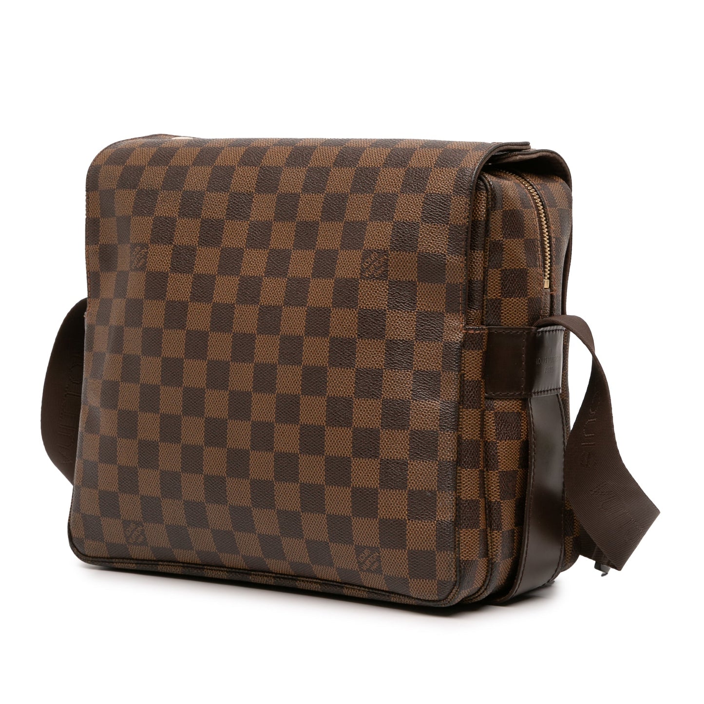 Brown Louis Vuitton Damier Ebene Naviglio Crossbody Bag