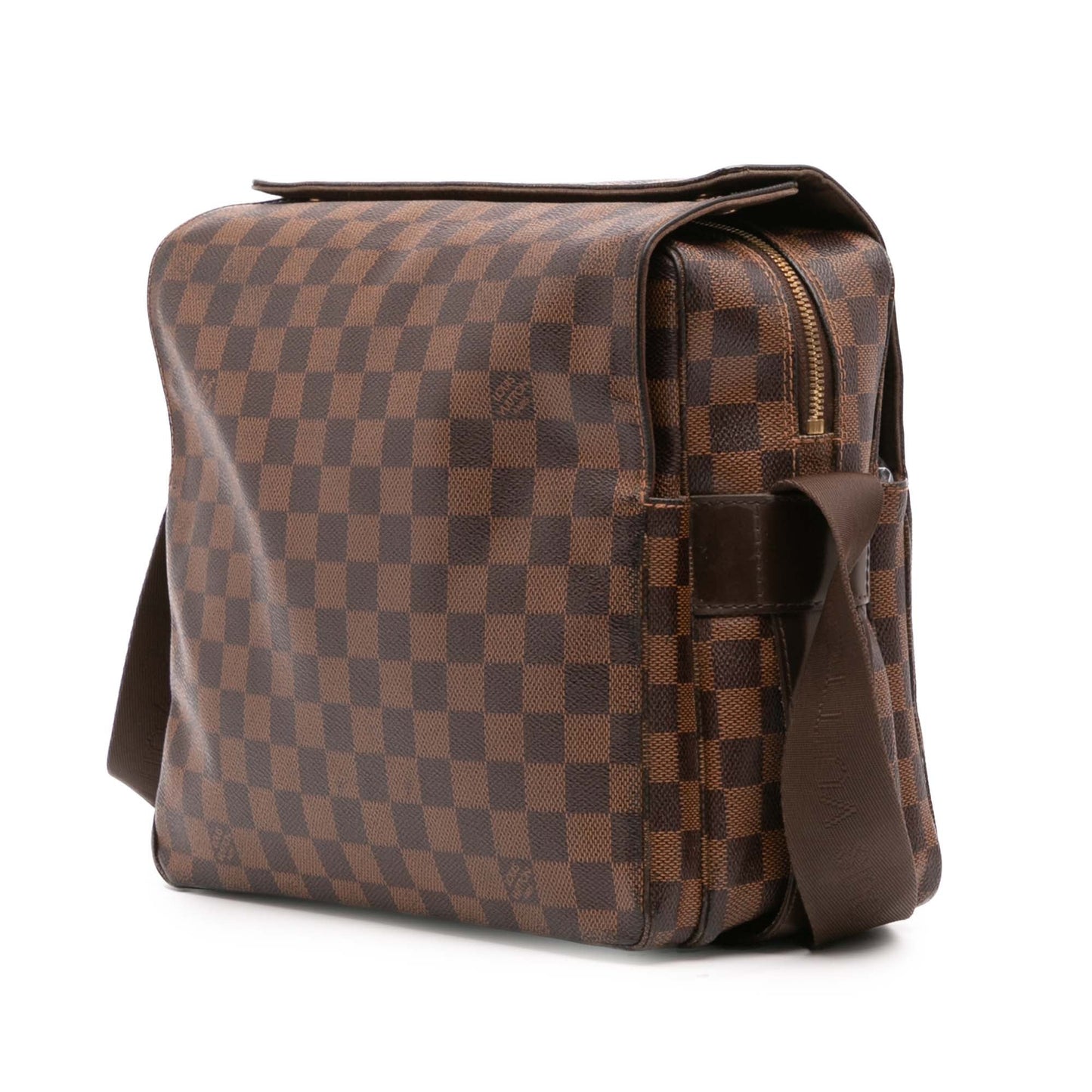 Brown Louis Vuitton Damier Ebene Naviglio Crossbody Bag