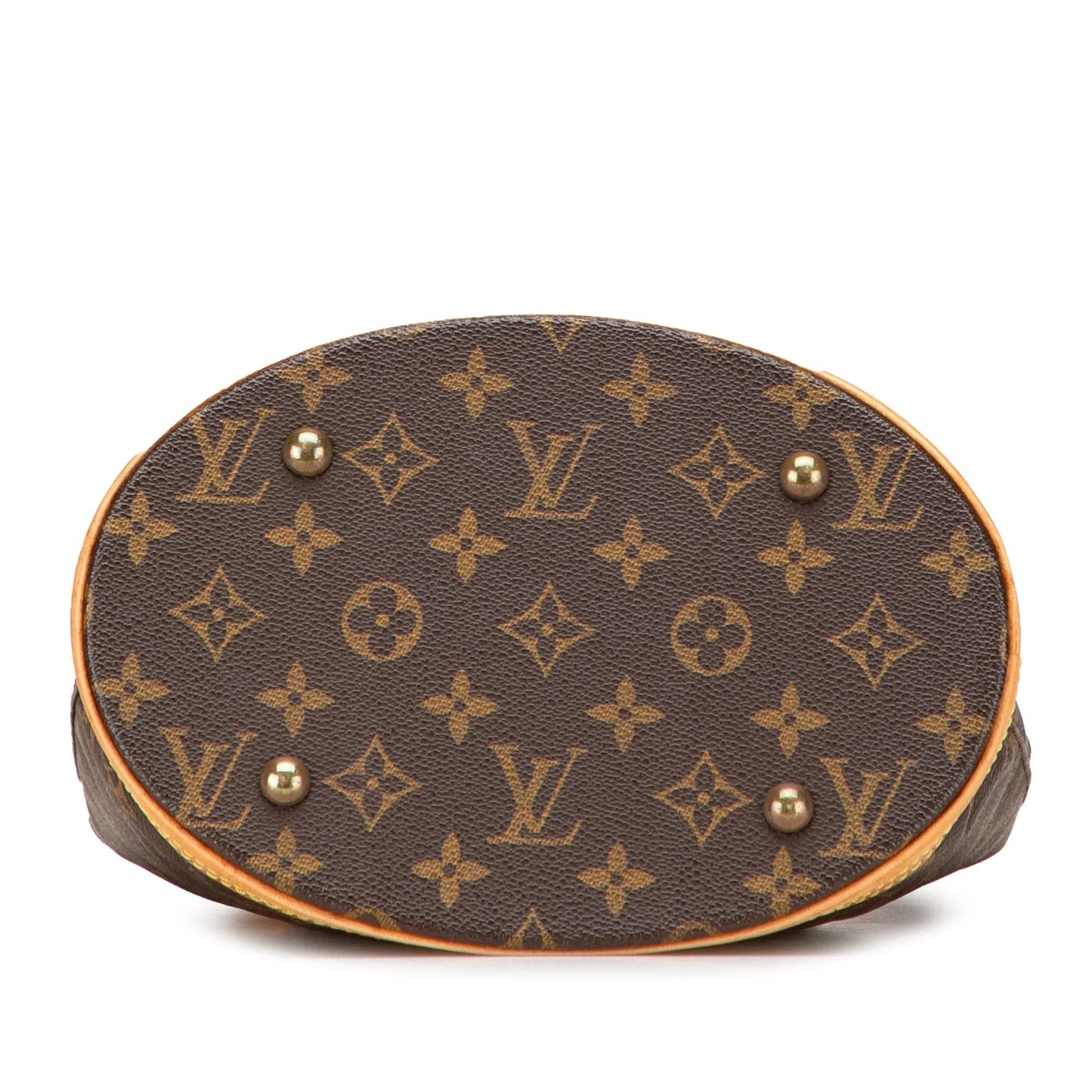 Brown Louis Vuitton Monogram Petit Bucket