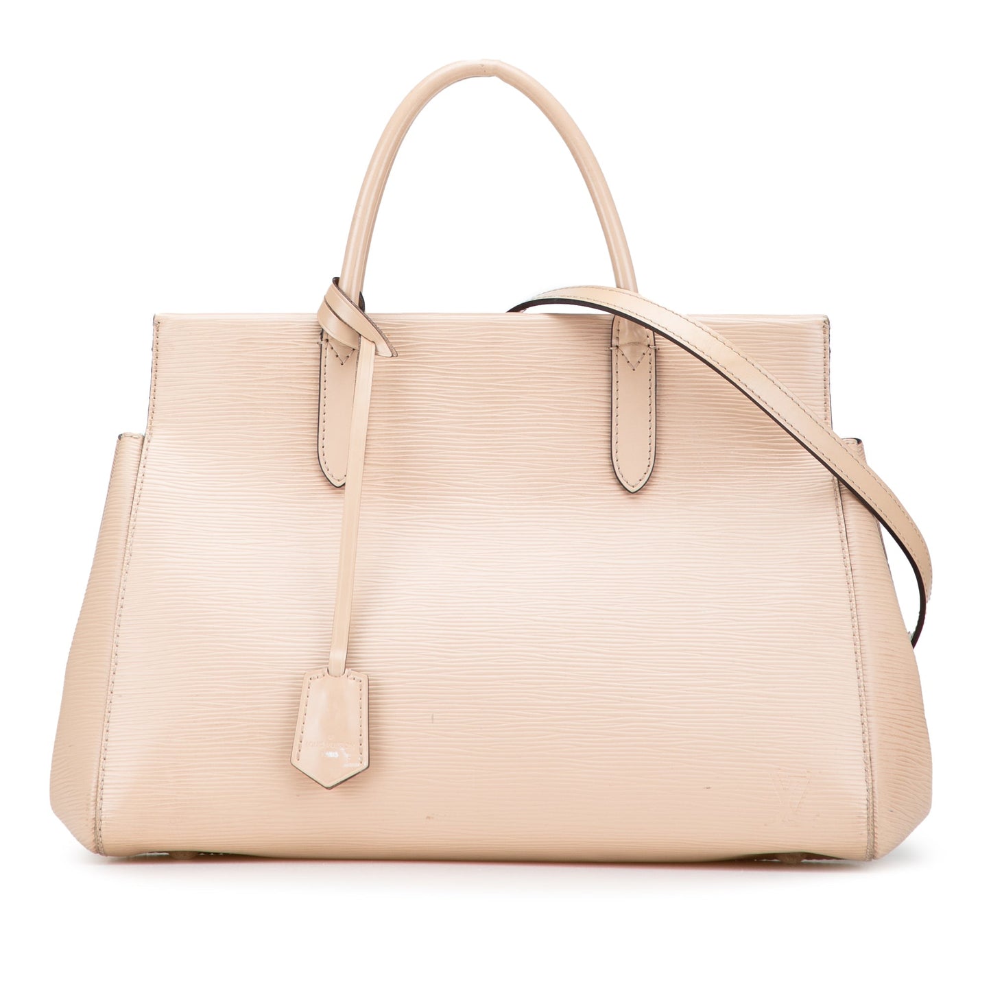 Beige Louis Vuitton Epi Marly MM Satchel
