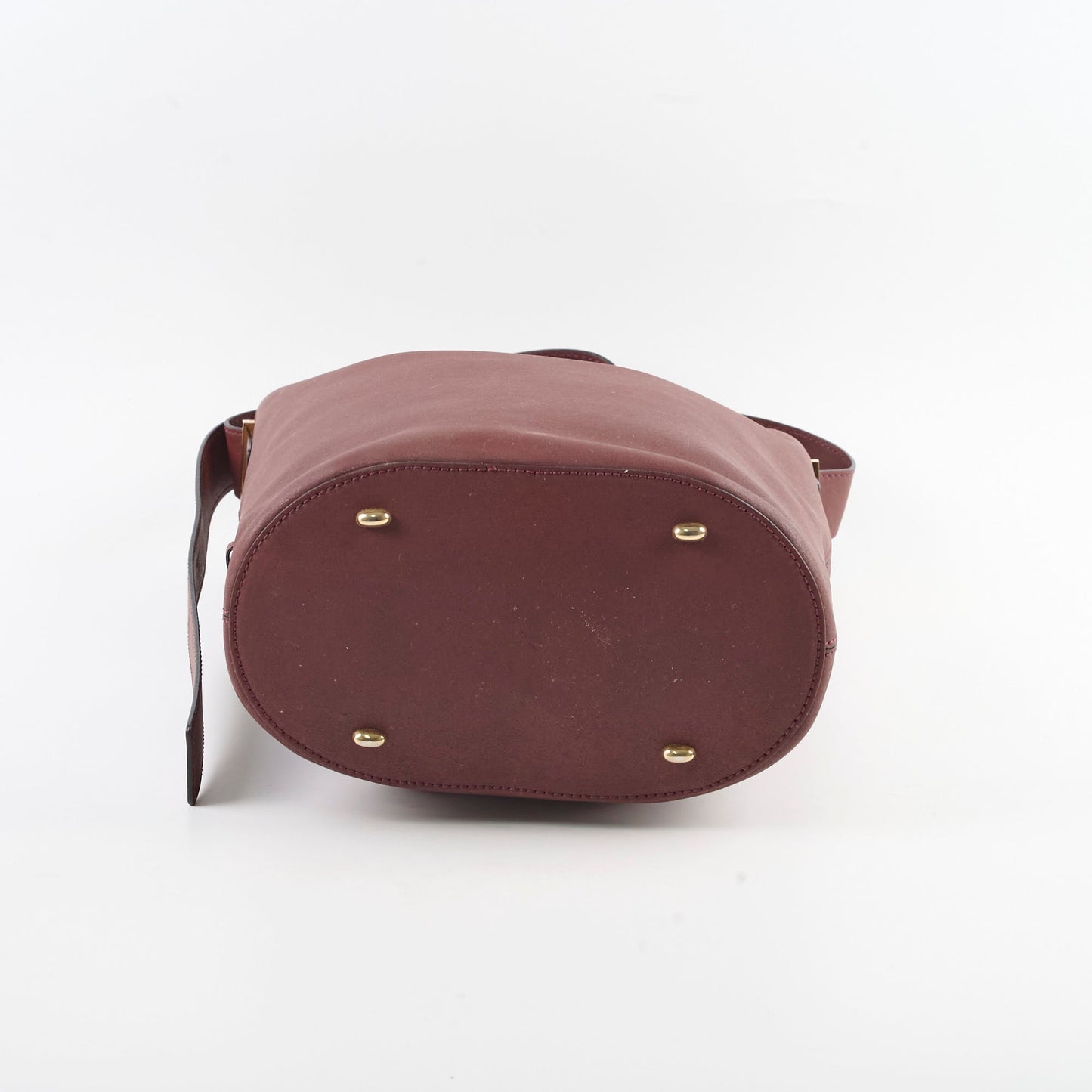 Luxury CELINE Vintage Bucket Bag Burgundy