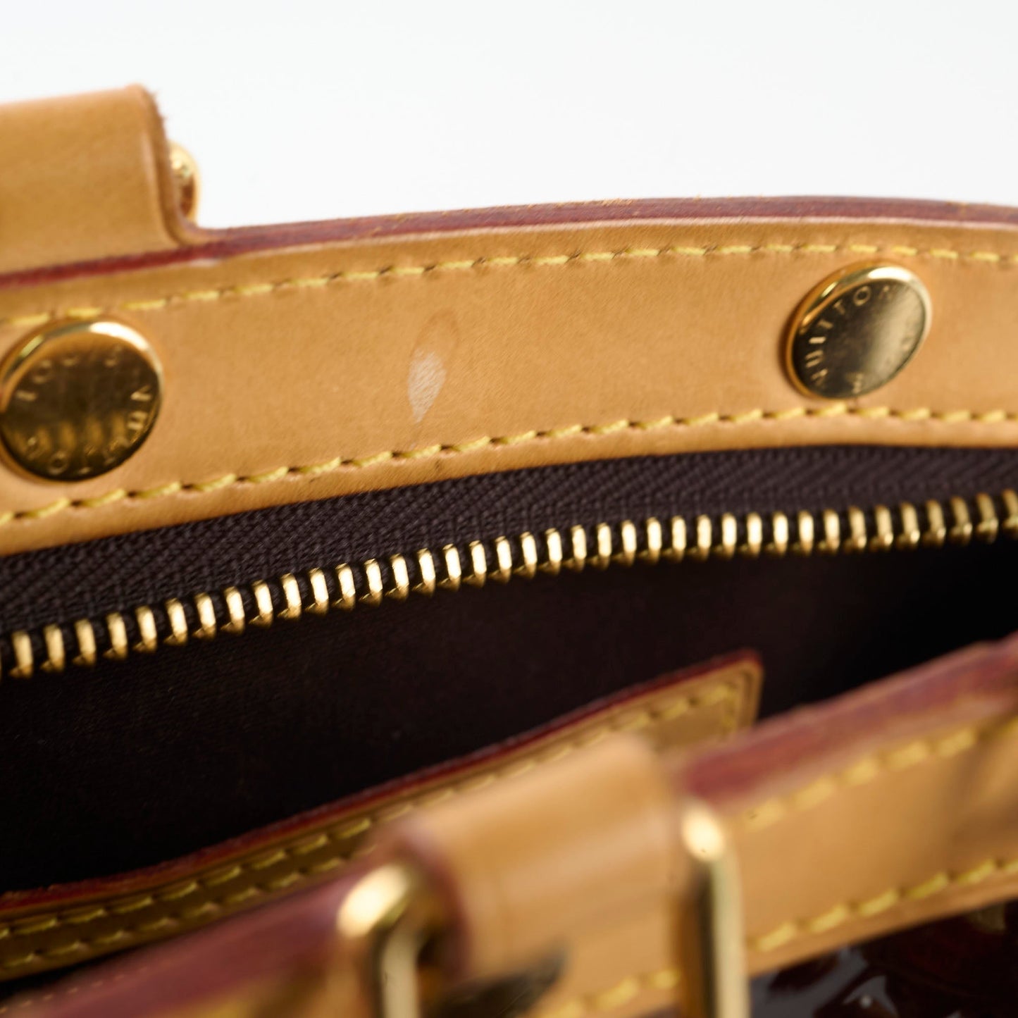 Louis Vuitton Brea MM Bag Monogram Vernis Amarante