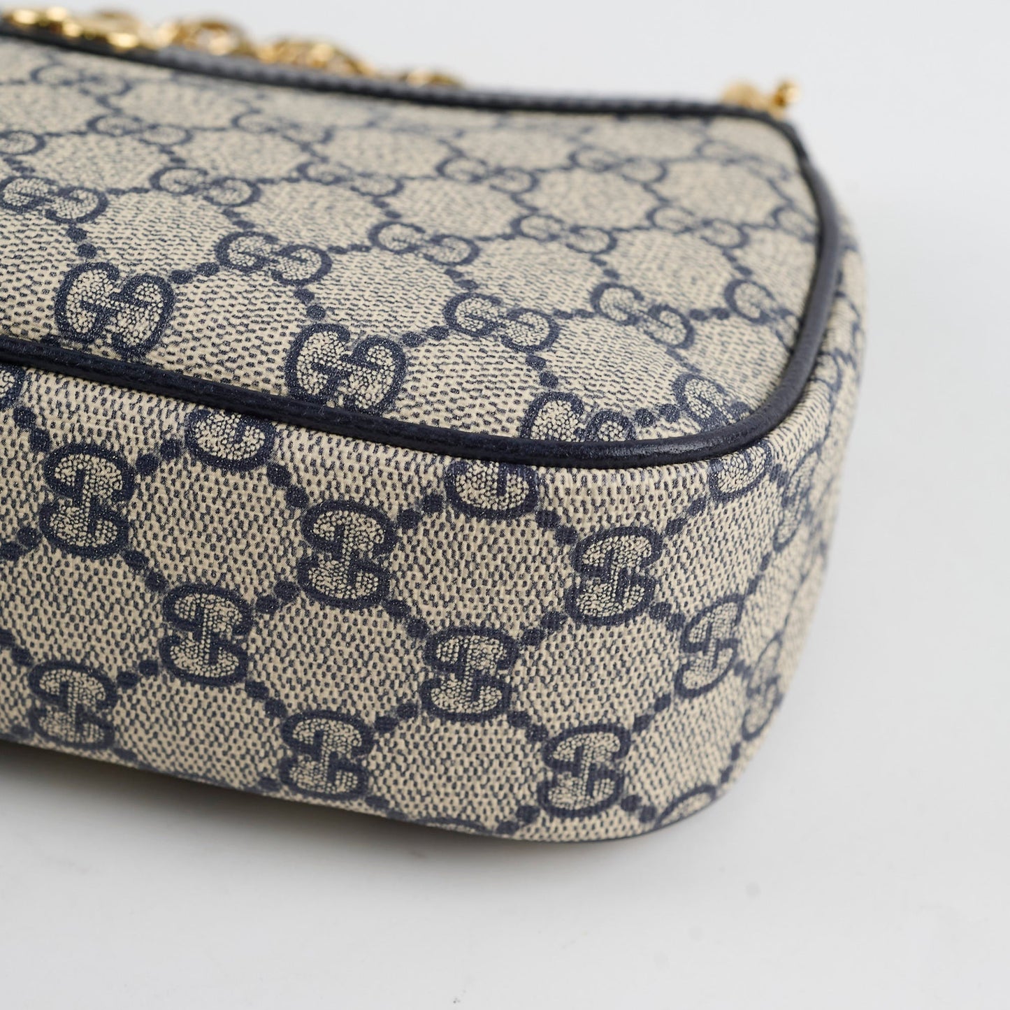 Gucci Ophidia GG Small Shoulder Bag Navy