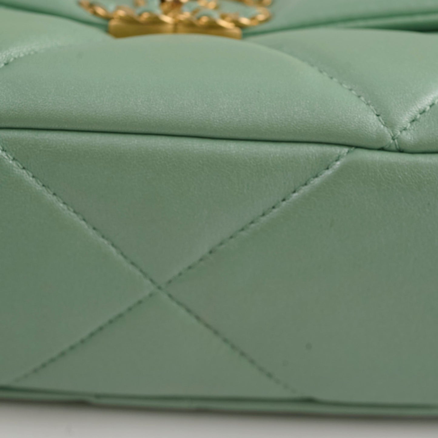 Chanel Small 19 Iridescent Green Microchipped