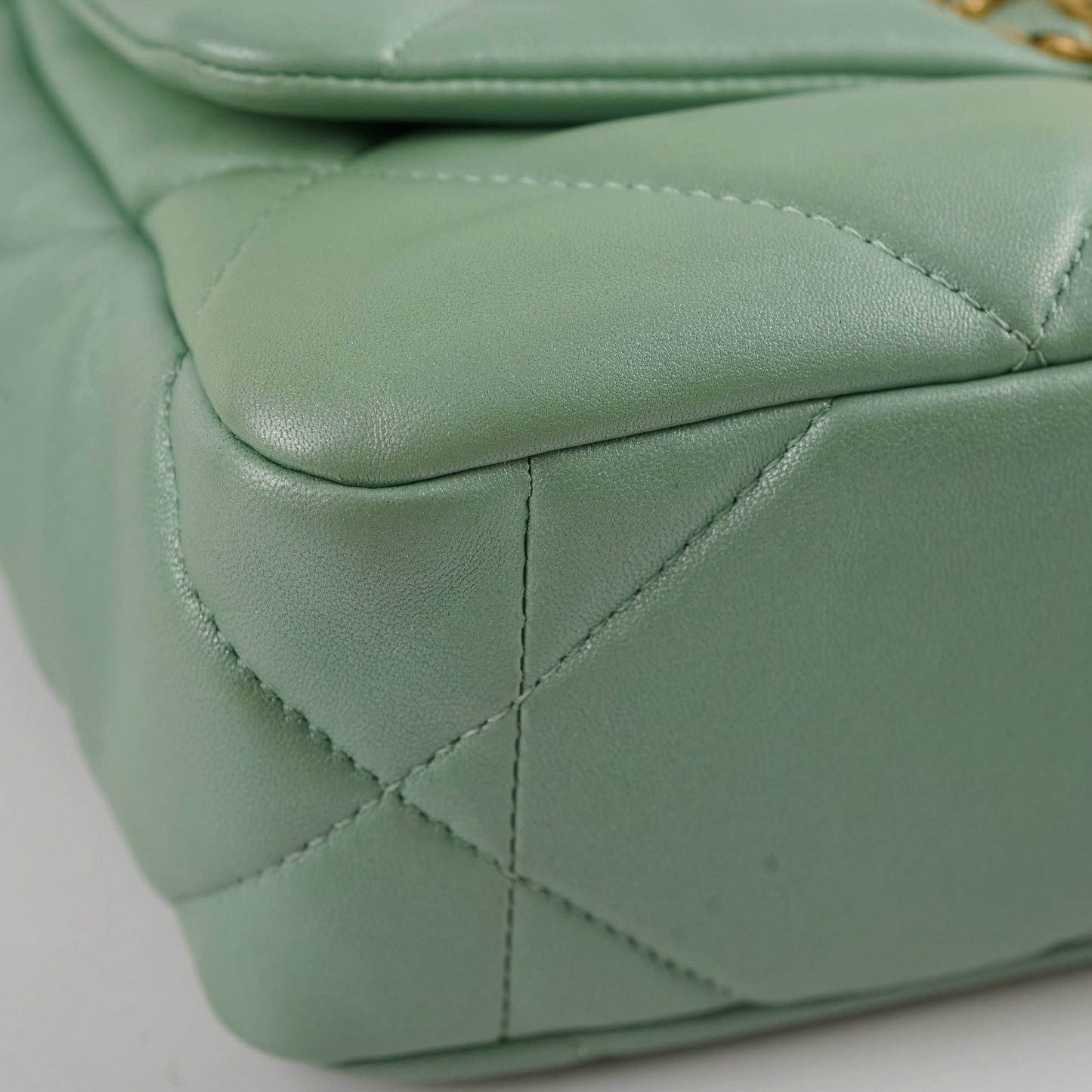 Chanel Small 19 Iridescent Green Microchipped