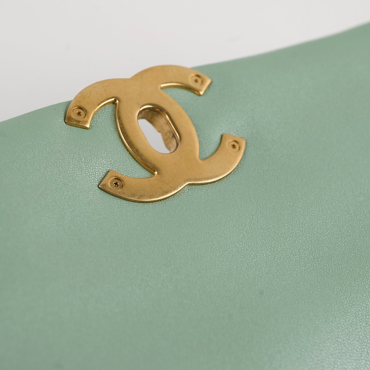 Chanel Small 19 Iridescent Green Microchipped