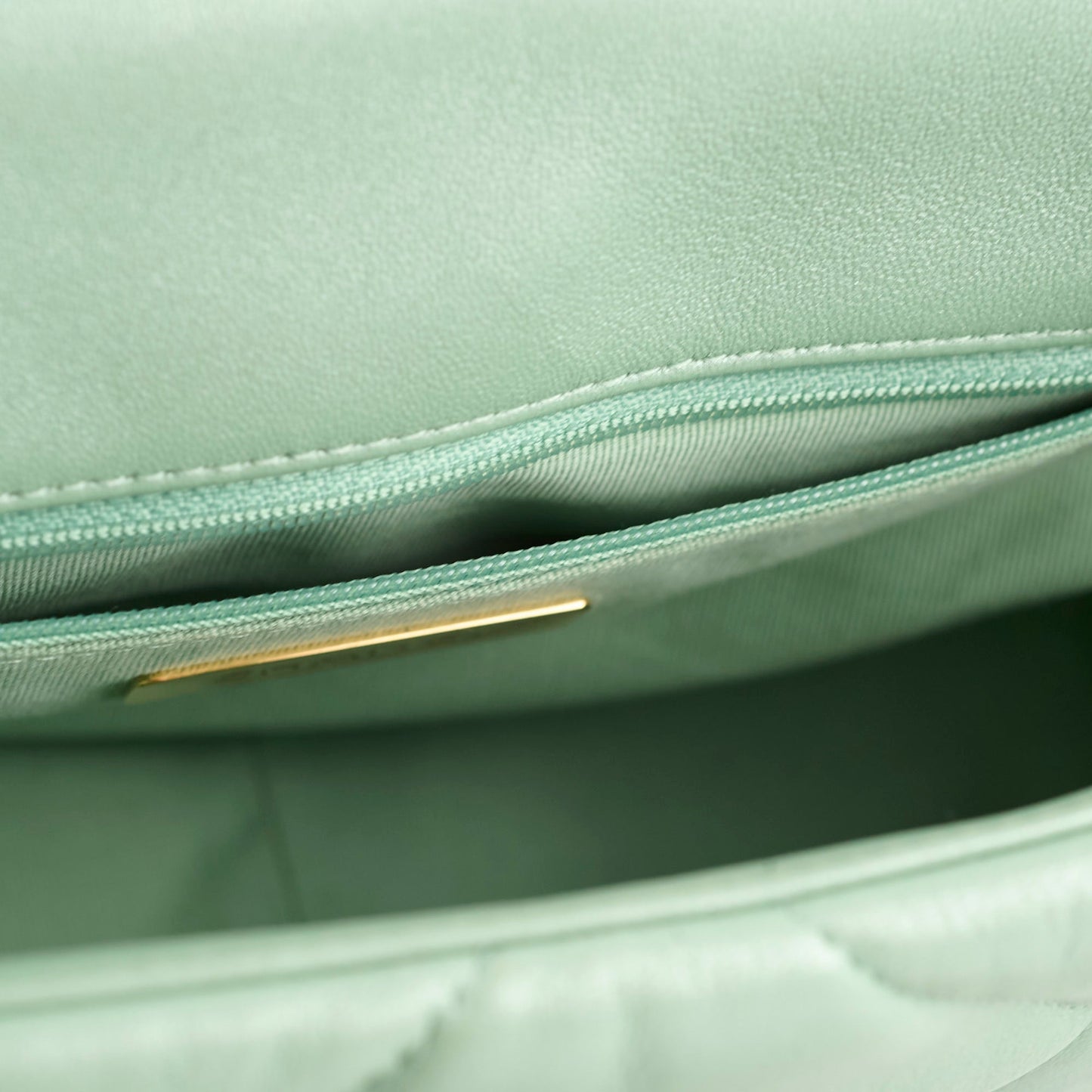 Chanel Small 19 Iridescent Green Microchipped