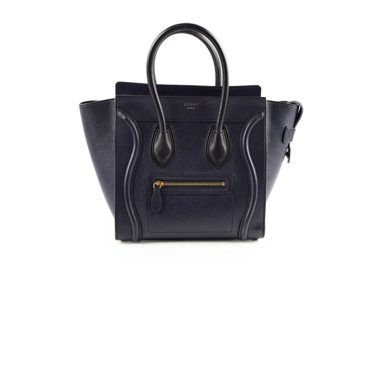 Luxury CELINE Micro Luggage Navy