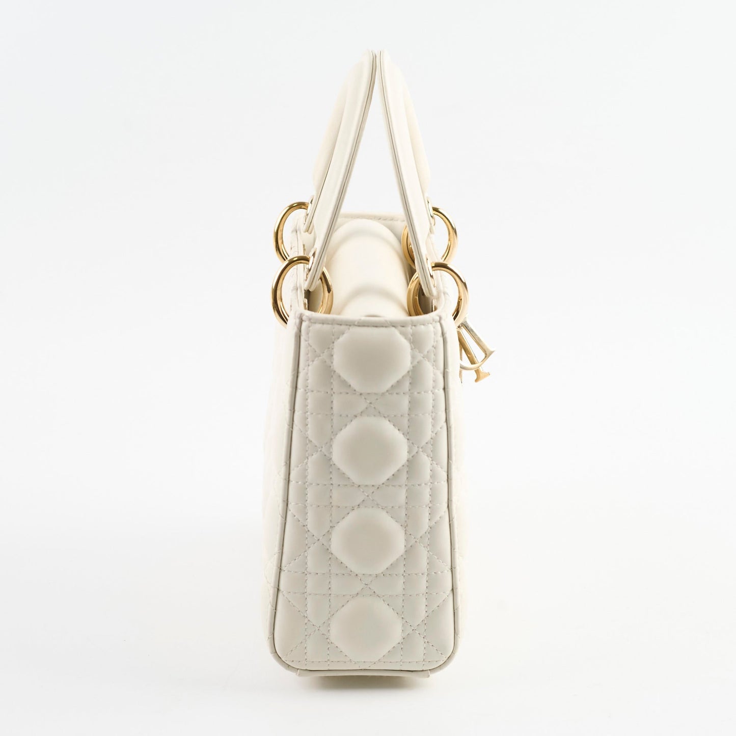Christian Dior Small ABC Lady Dior White