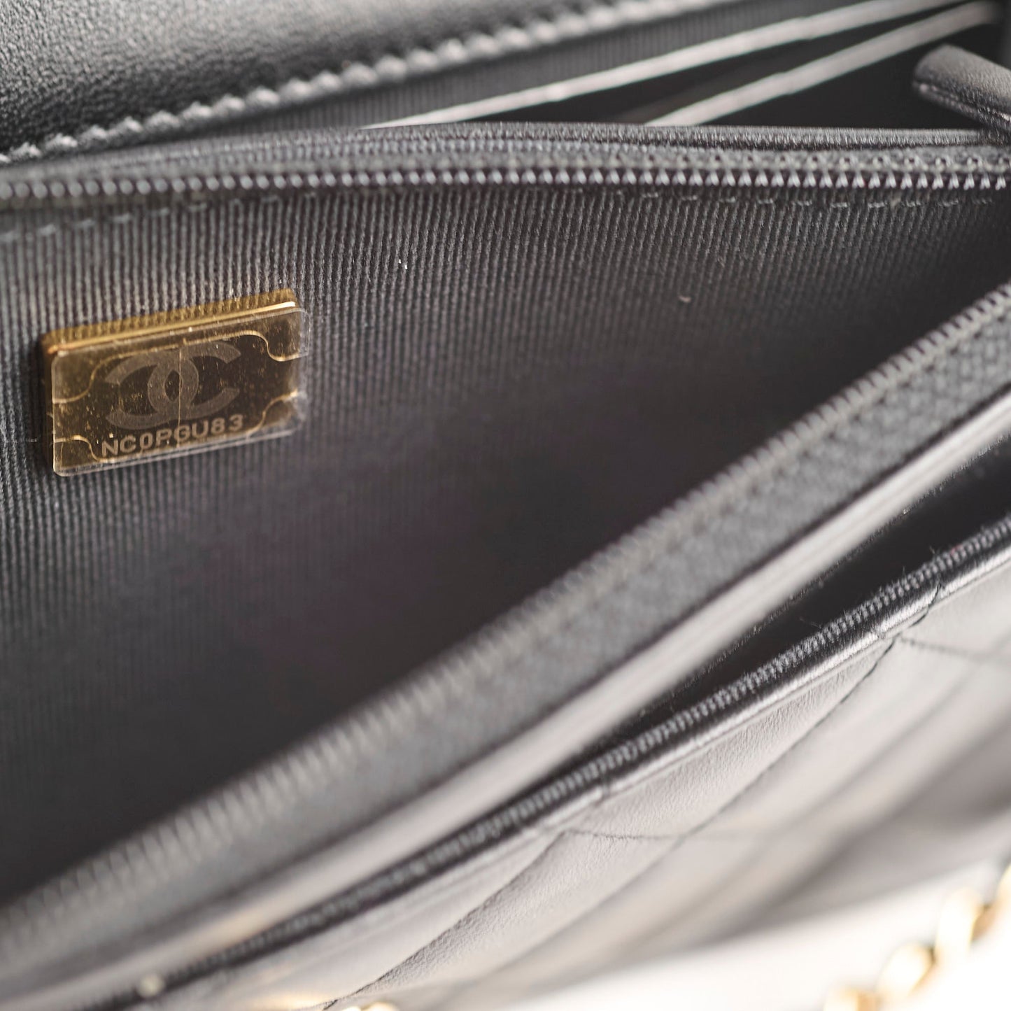 Chanel Trendy Wallet on Chain Black Lambskin (microchip)