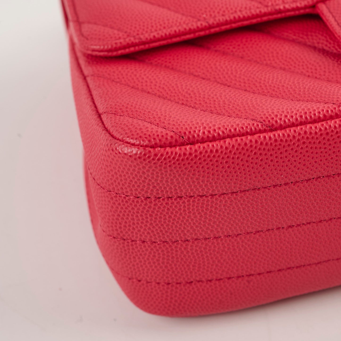 Chanel Mini Rectangular Caviar Coral