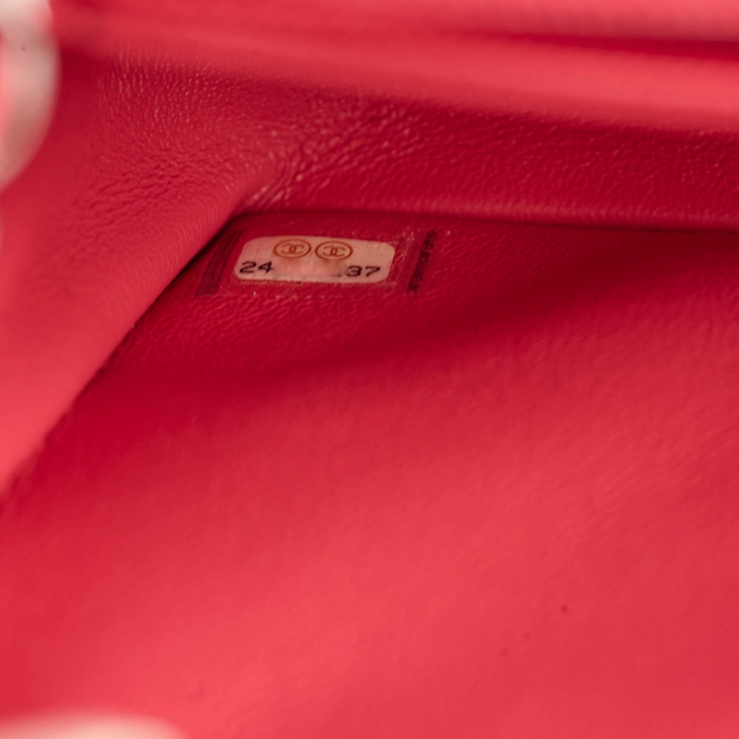 Chanel Mini Rectangular Caviar Coral