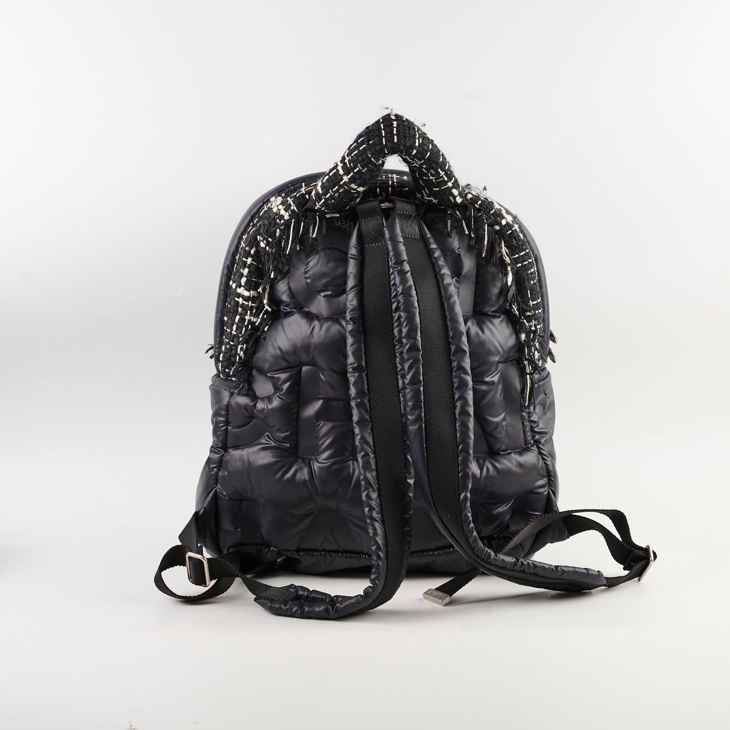 Chanel Doudonne Nylon/Tweed Backpack Black 26 Series