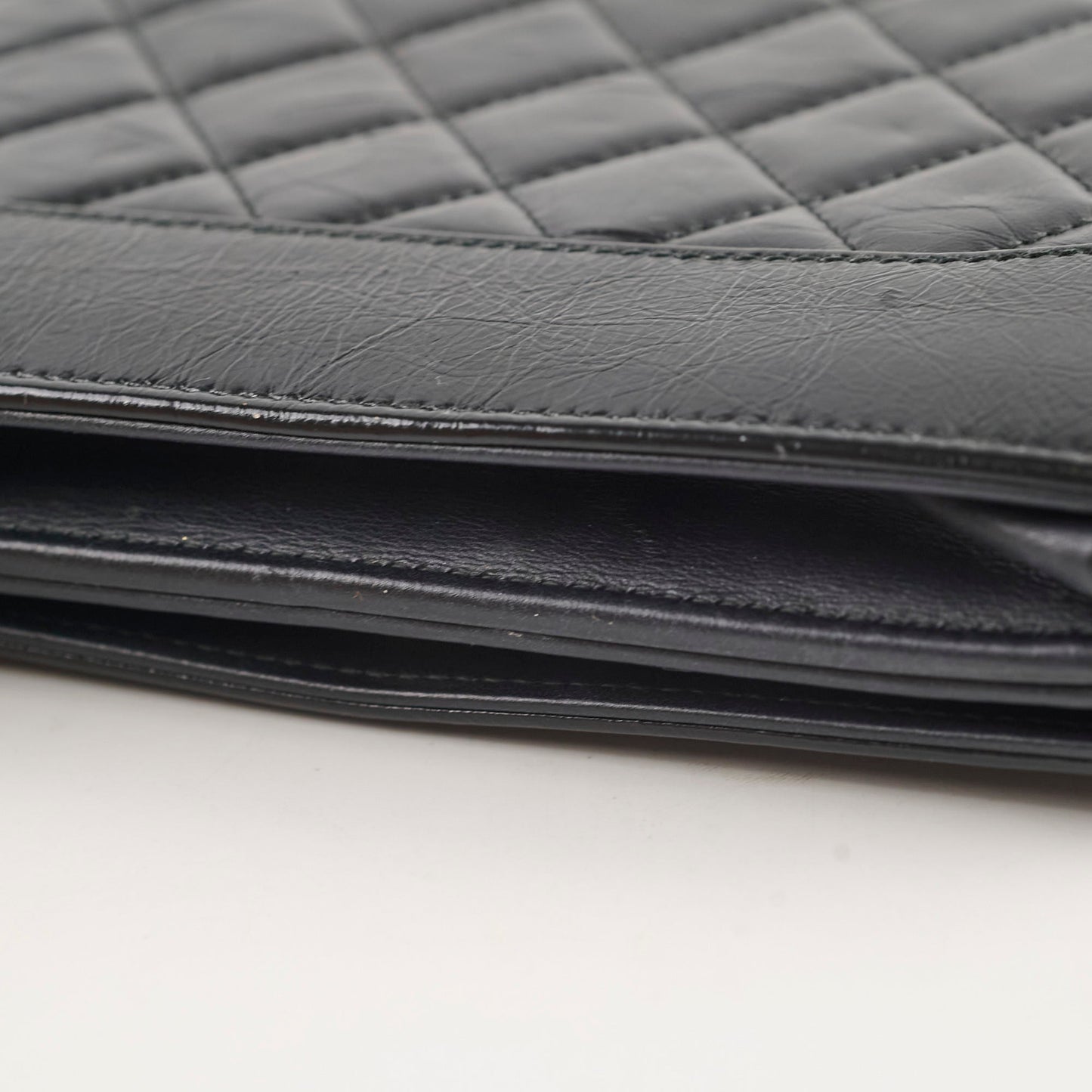 Chanel Calfskin Wallet on Chain WOC Black