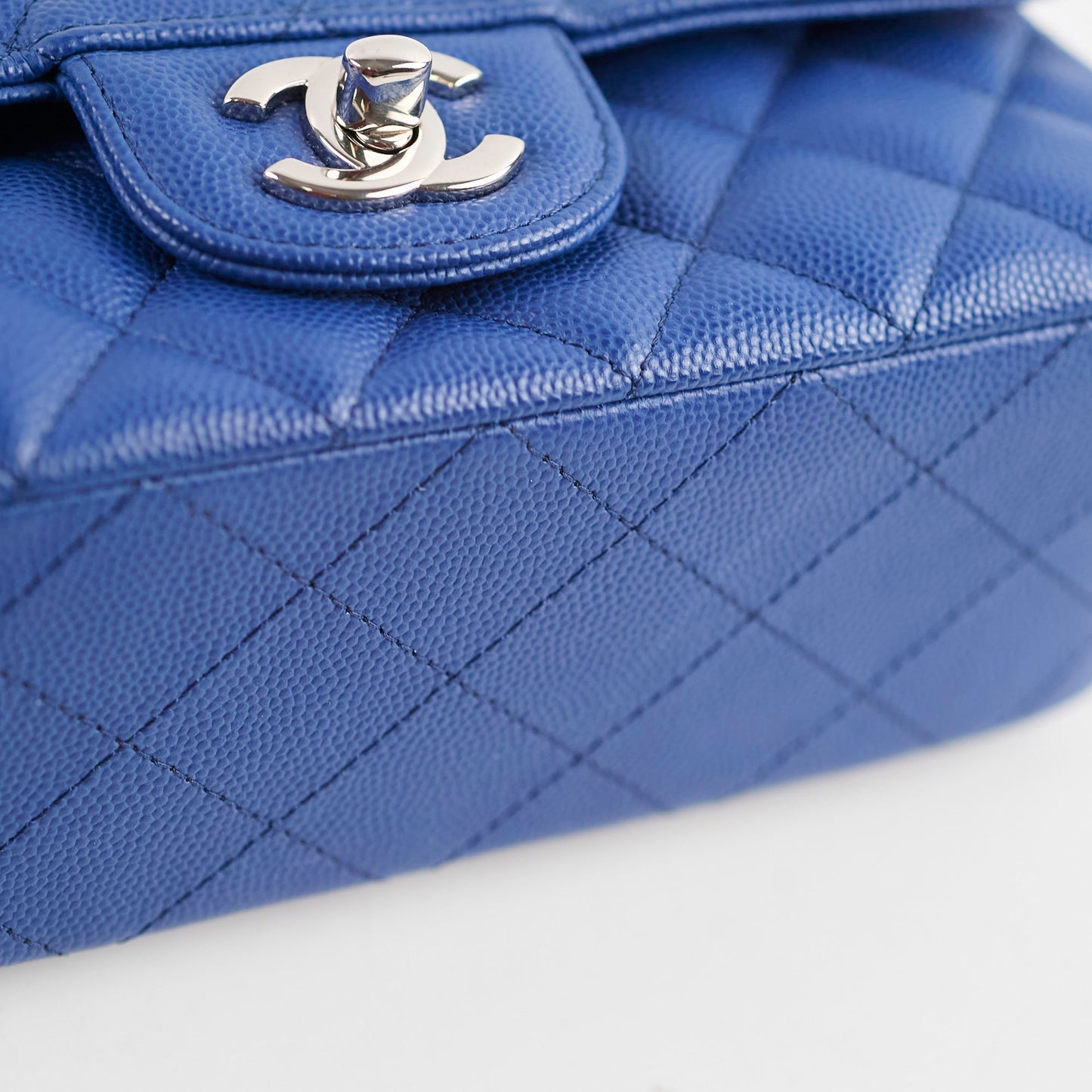 Chanel Mini Rectangular Caviar Blue