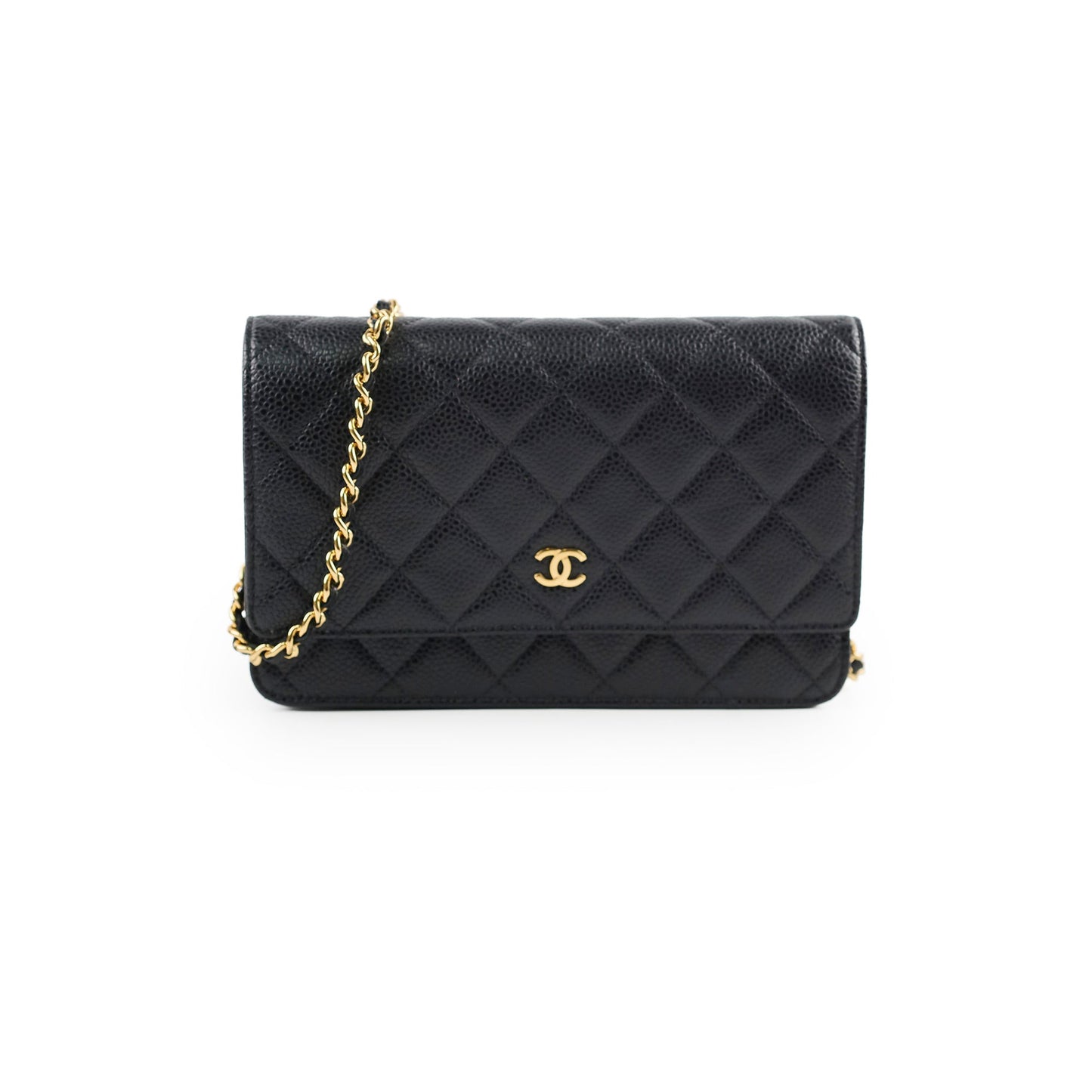 Chanel Caviar WOC Wallet On Chain Black