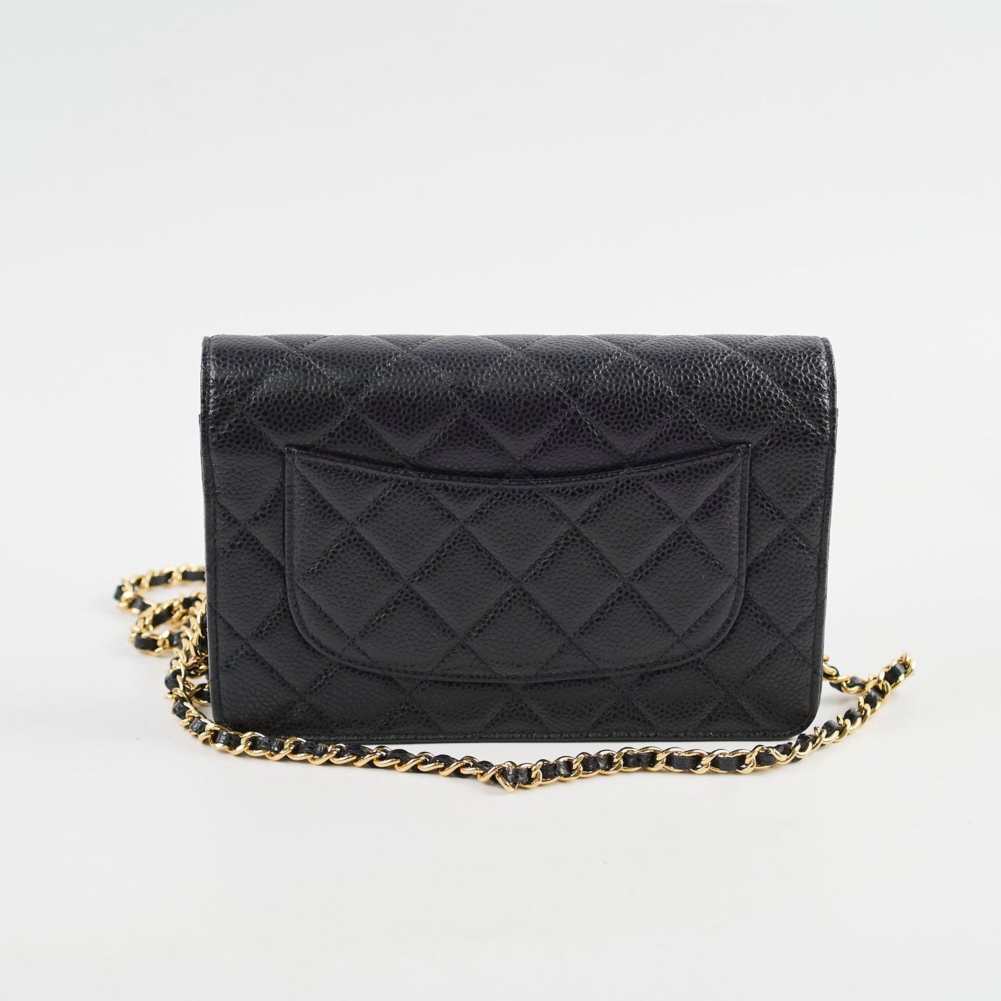 Chanel Caviar WOC Wallet On Chain Black