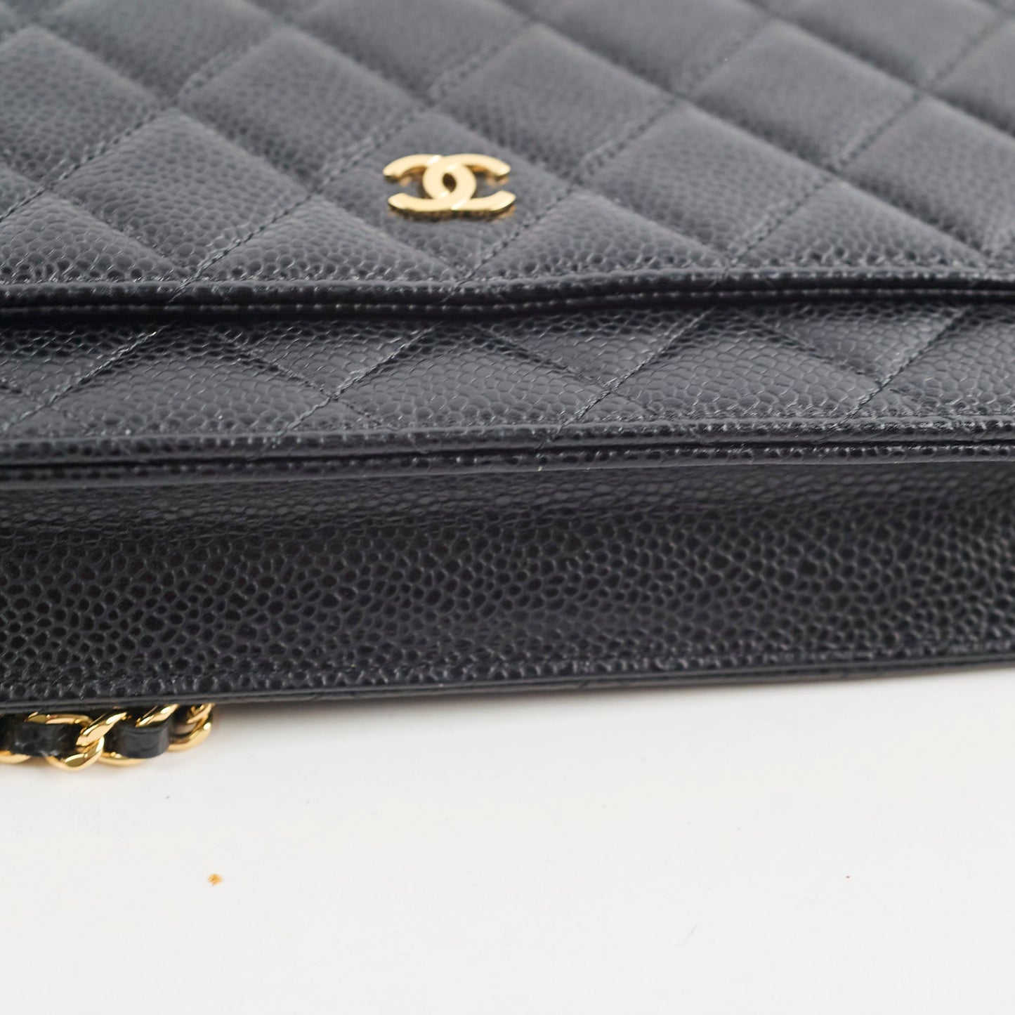 Chanel Caviar WOC Wallet On Chain Black