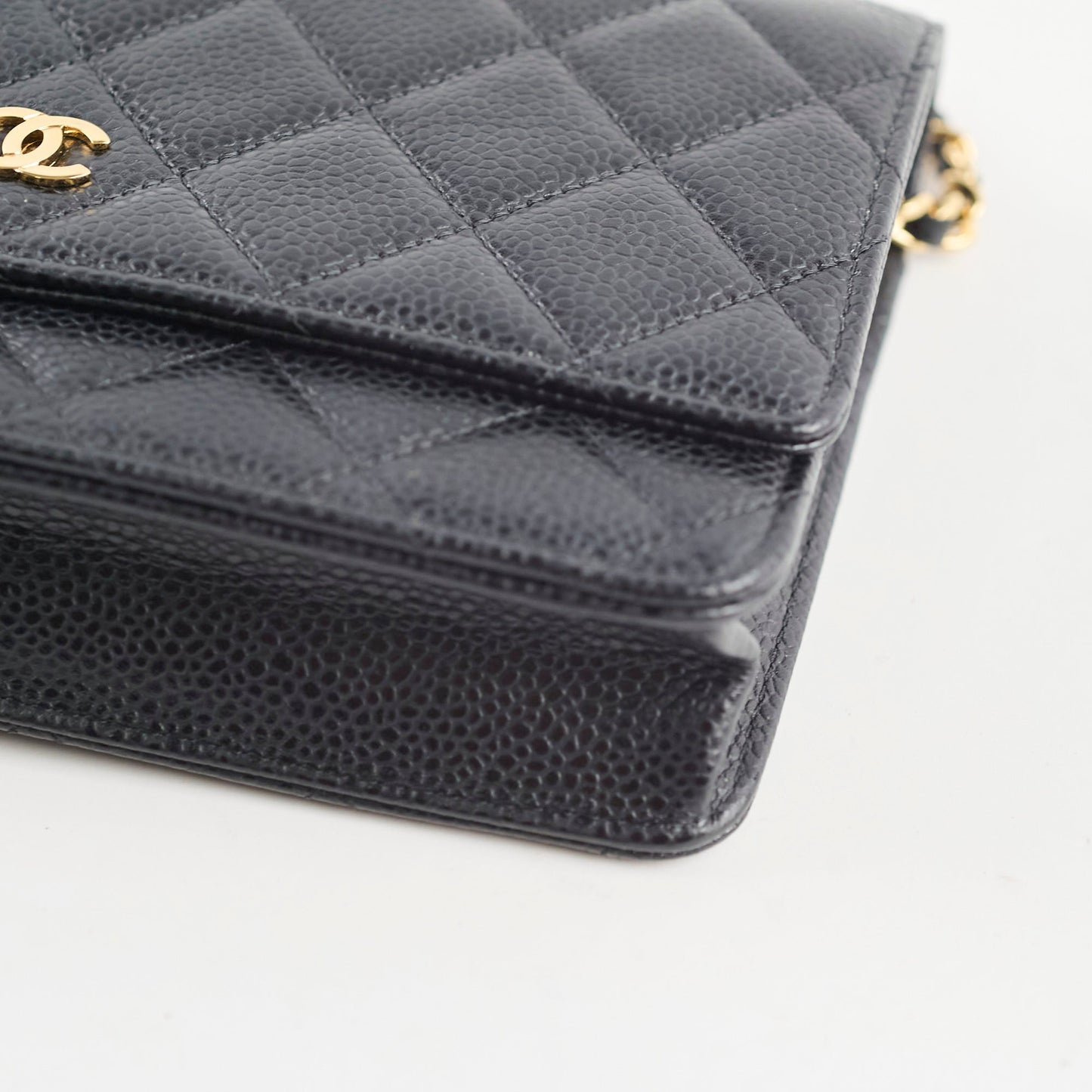 Chanel Caviar WOC Wallet On Chain Black