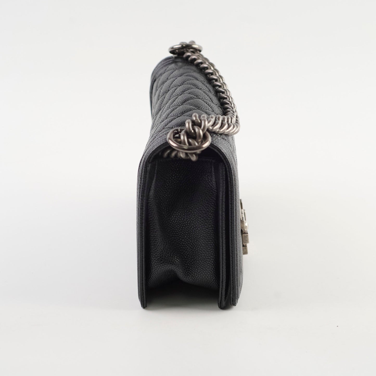 Chanel Old Medium Caviar Boy Black HOLD