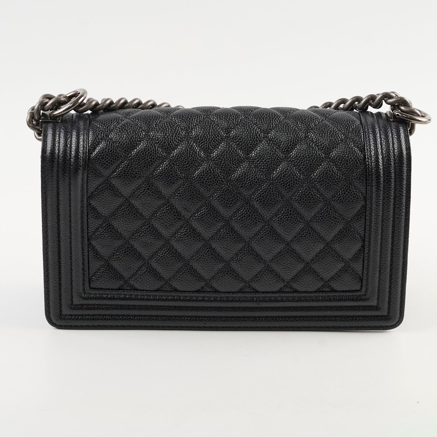 Chanel Old Medium Caviar Boy Black HOLD