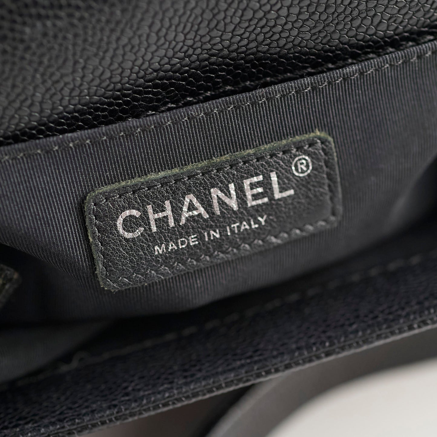 Chanel Old Medium Caviar Boy Black HOLD