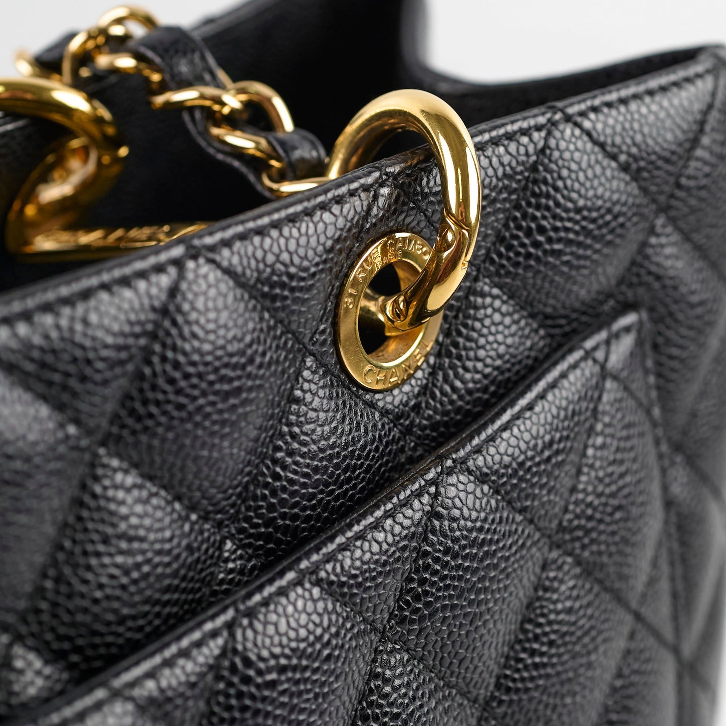 Chanel Caviar Grand Shopping Tote GST Black