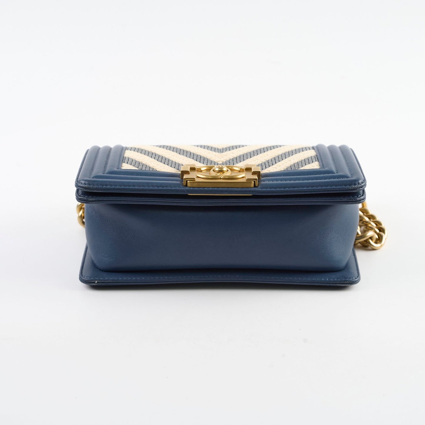 Chanel Boy Small Blue / Woven