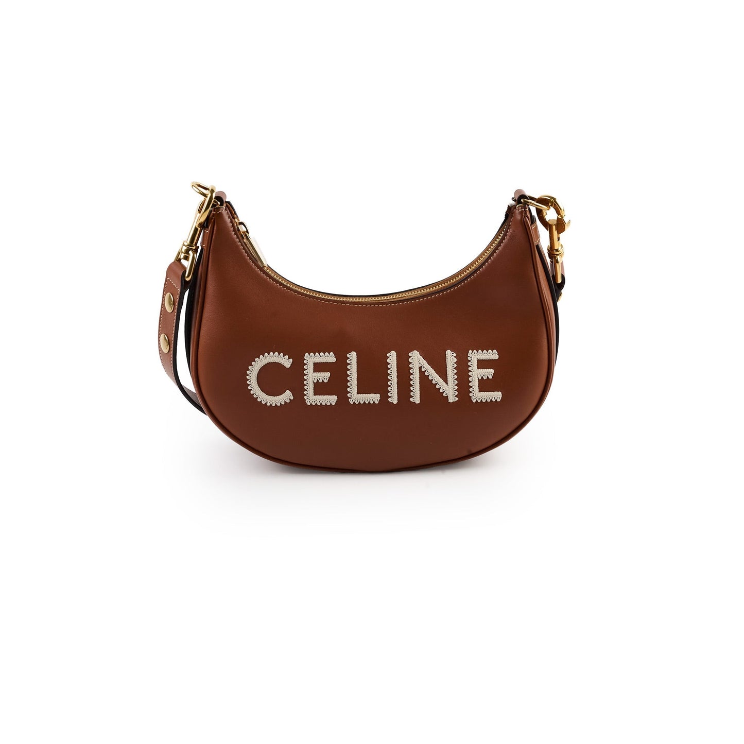Luxury CELINE Medium Ava Strap Bag in Smooth Calfskin Tan
