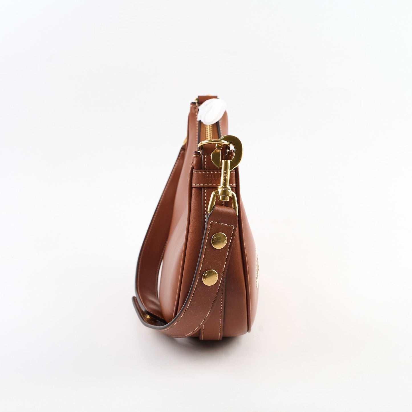 Luxury CELINE Medium Ava Strap Bag in Smooth Calfskin Tan