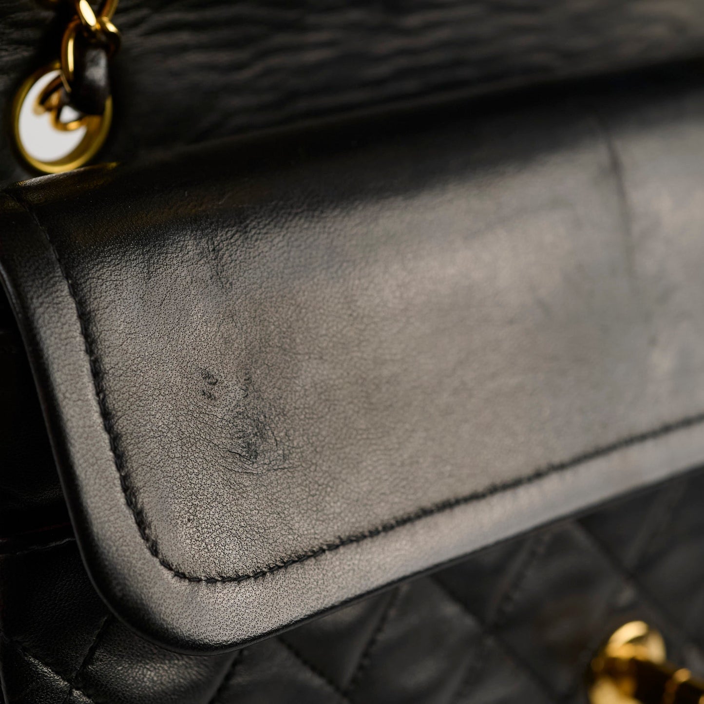 Chanel  Medium M/L 24k Lambskin Classic Flap 4 Series