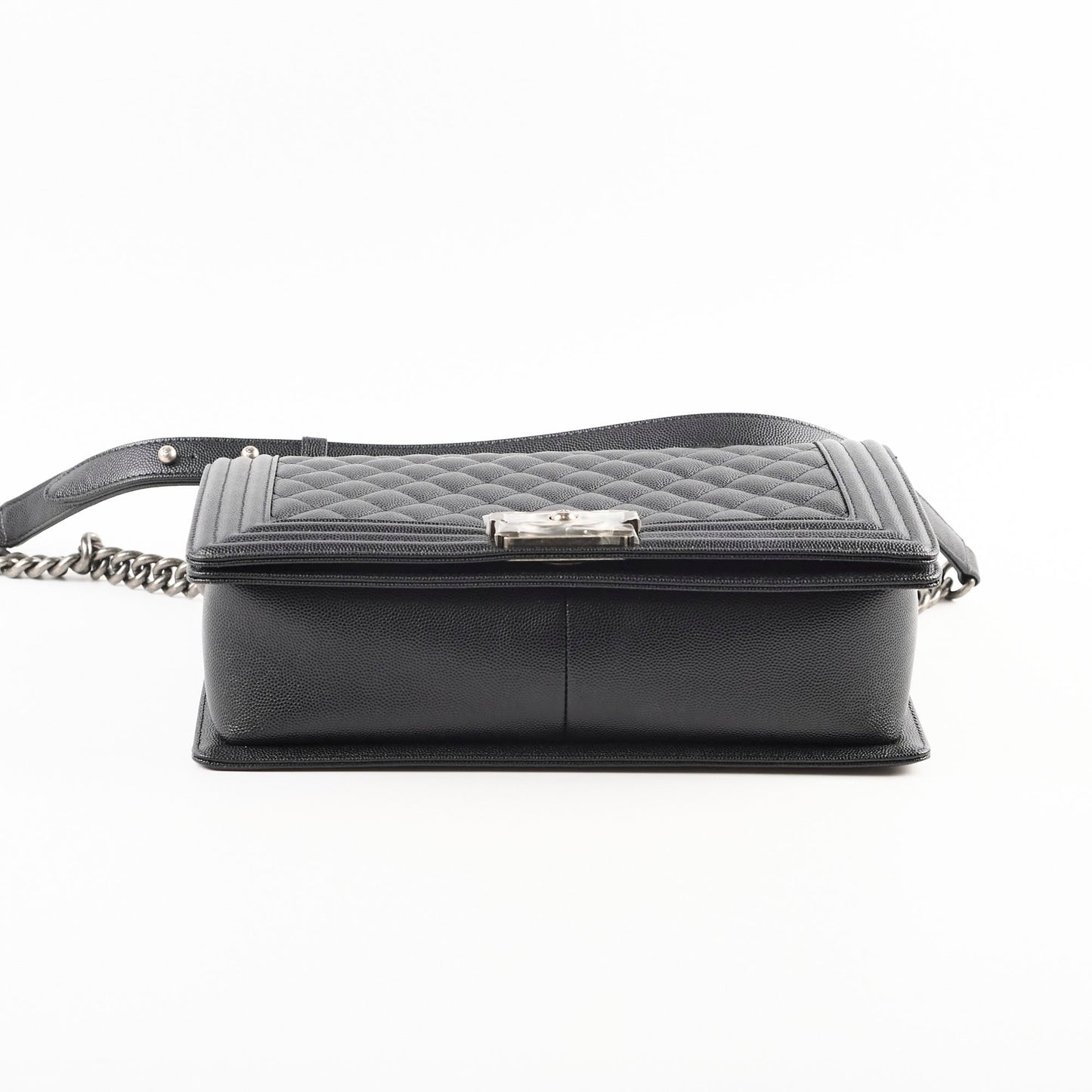 Chanel Caviar New Medium Boy Bag Black Micorchip