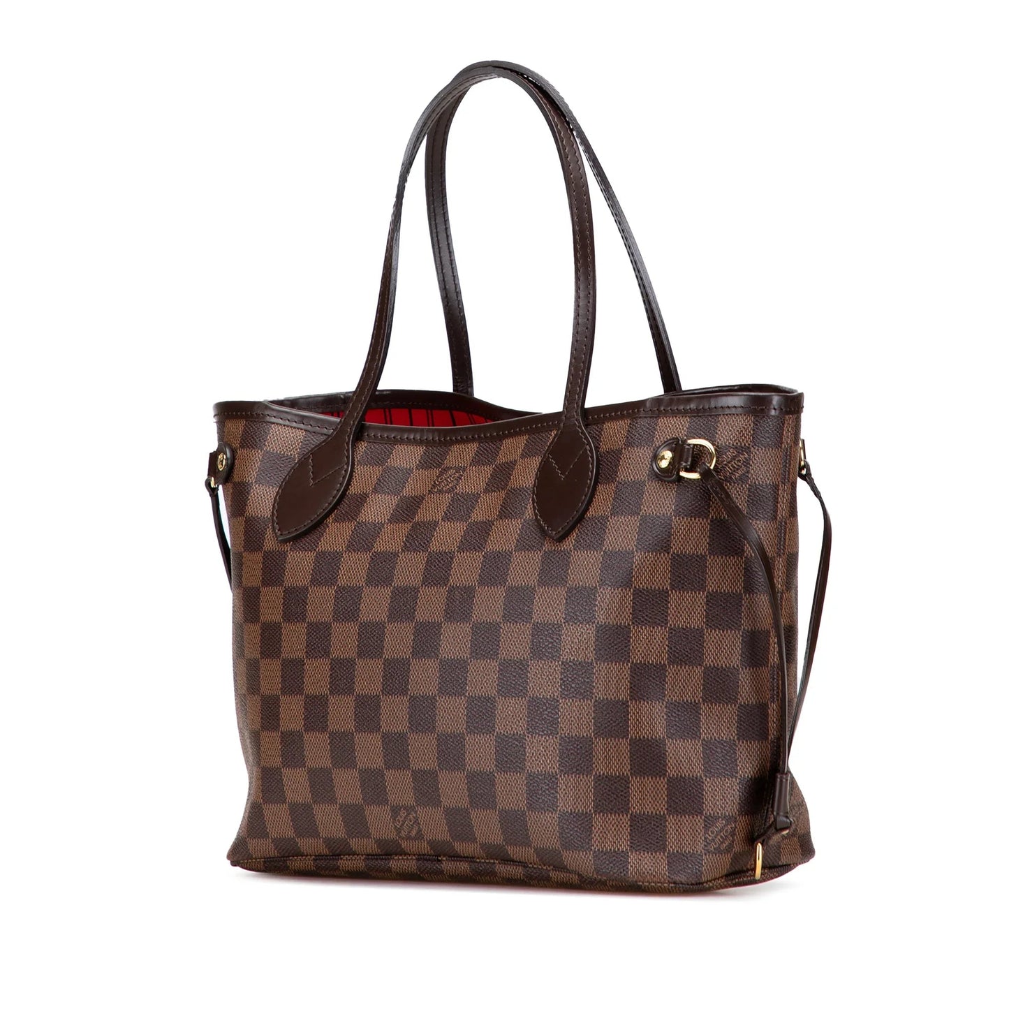 Brown Louis Vuitton Damier Ebene Neverfull PM Tote Bag