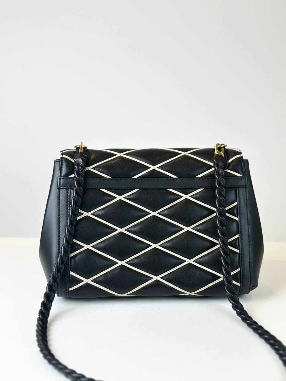 LOUIS VUITTON MALLETAGE POCHETTE FLAP BLACK SHOULDER BAG