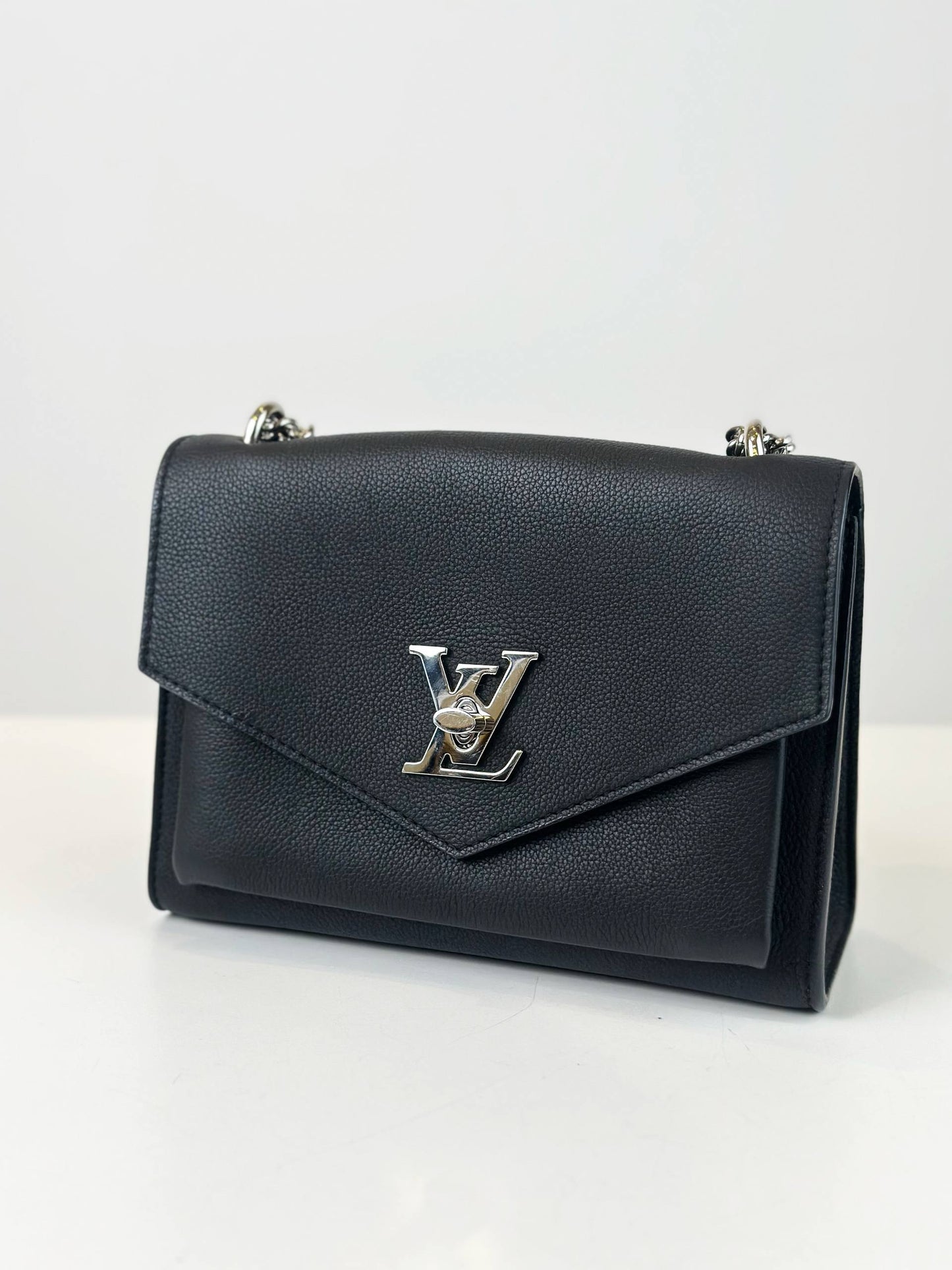 LOUIS VUITTON MYLOCKME SATCHEL CHAIN BLACK SHOULDER BAG