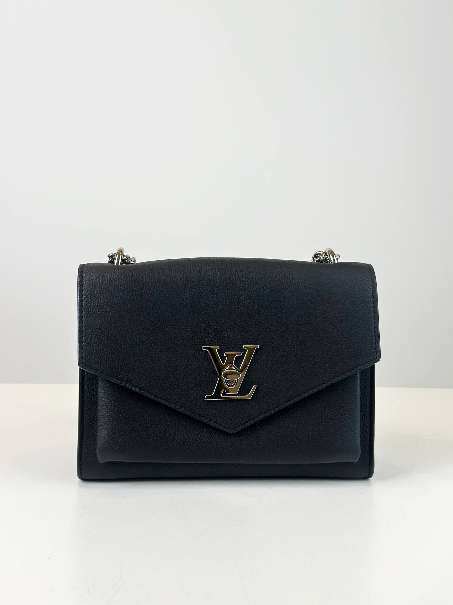 LOUIS VUITTON MYLOCKME SATCHEL CHAIN BLACK SHOULDER BAG