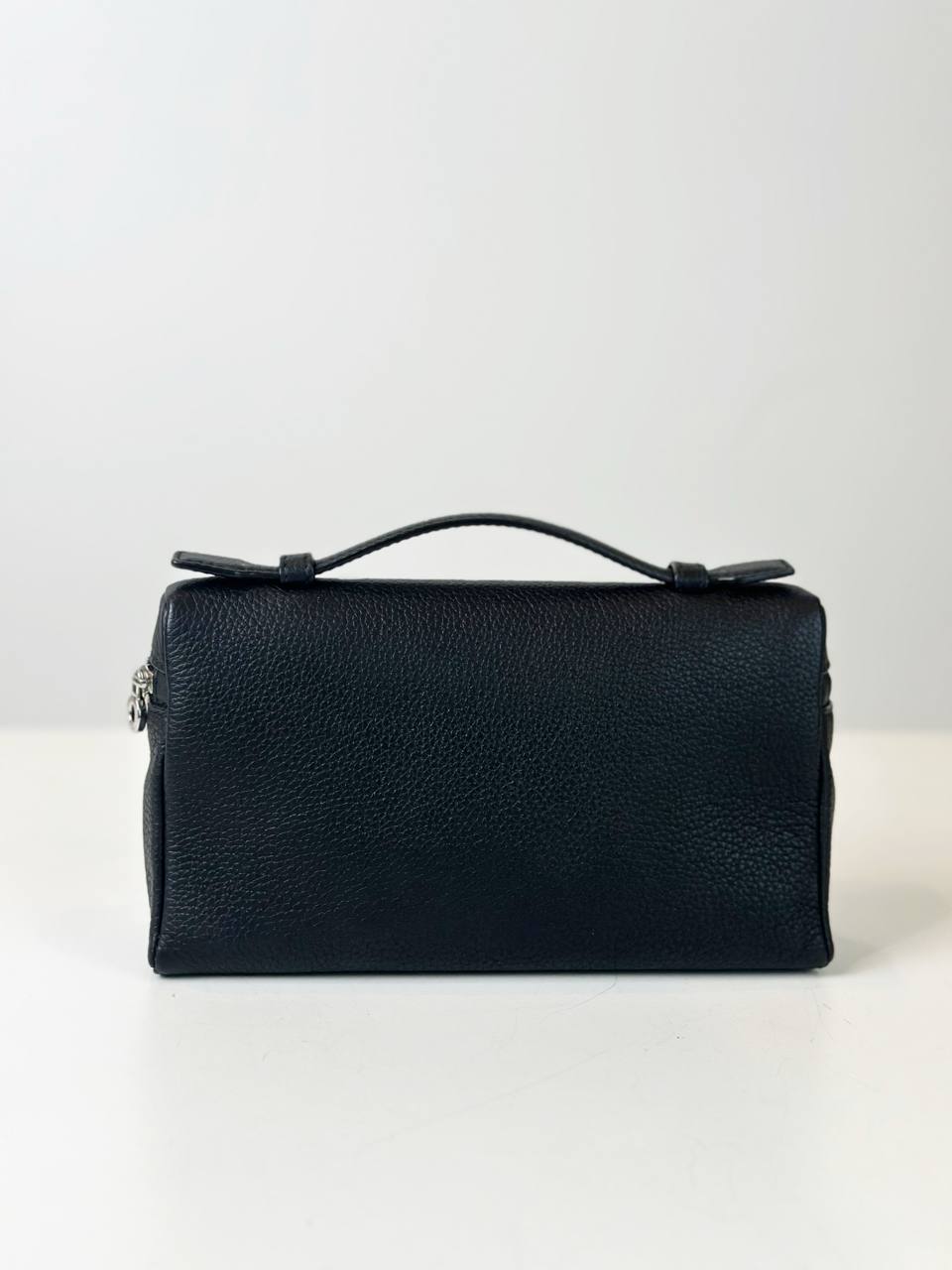 LORO PIANA EXTRA POCKET L19 BLACK CROSSBODY BAG