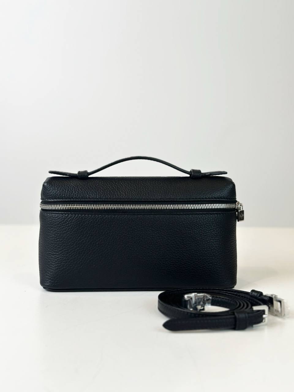 LORO PIANA EXTRA POCKET L19 BLACK CROSSBODY BAG