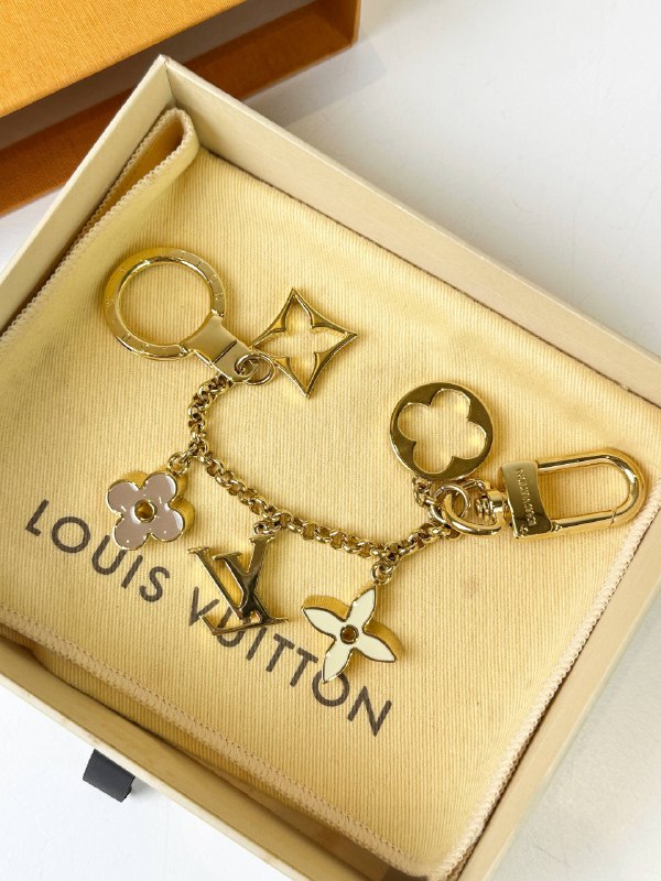 LOUIS VUITTON FLEUR DE MONOGRAM BAG CHARM FULL SET