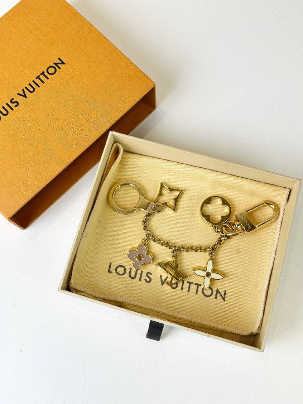 LOUIS VUITTON FLEUR DE MONOGRAM BAG CHARM FULL SET