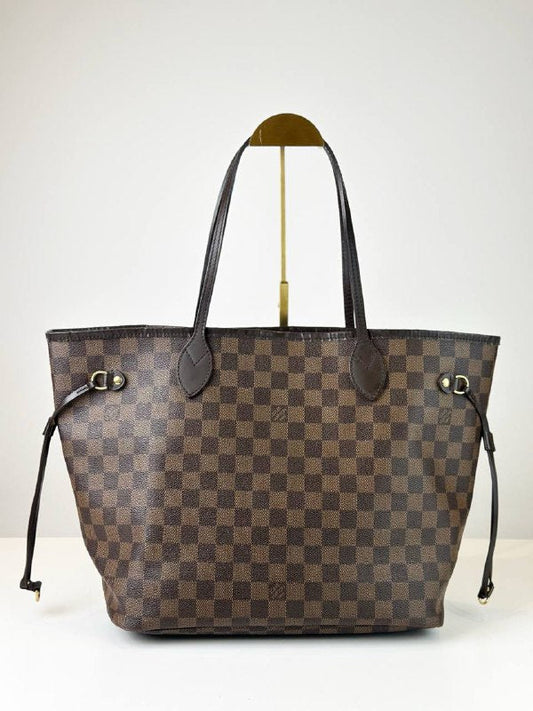LOUIS VUITTON DAMIER EBENE NEVERFULL MM TOTE BAG