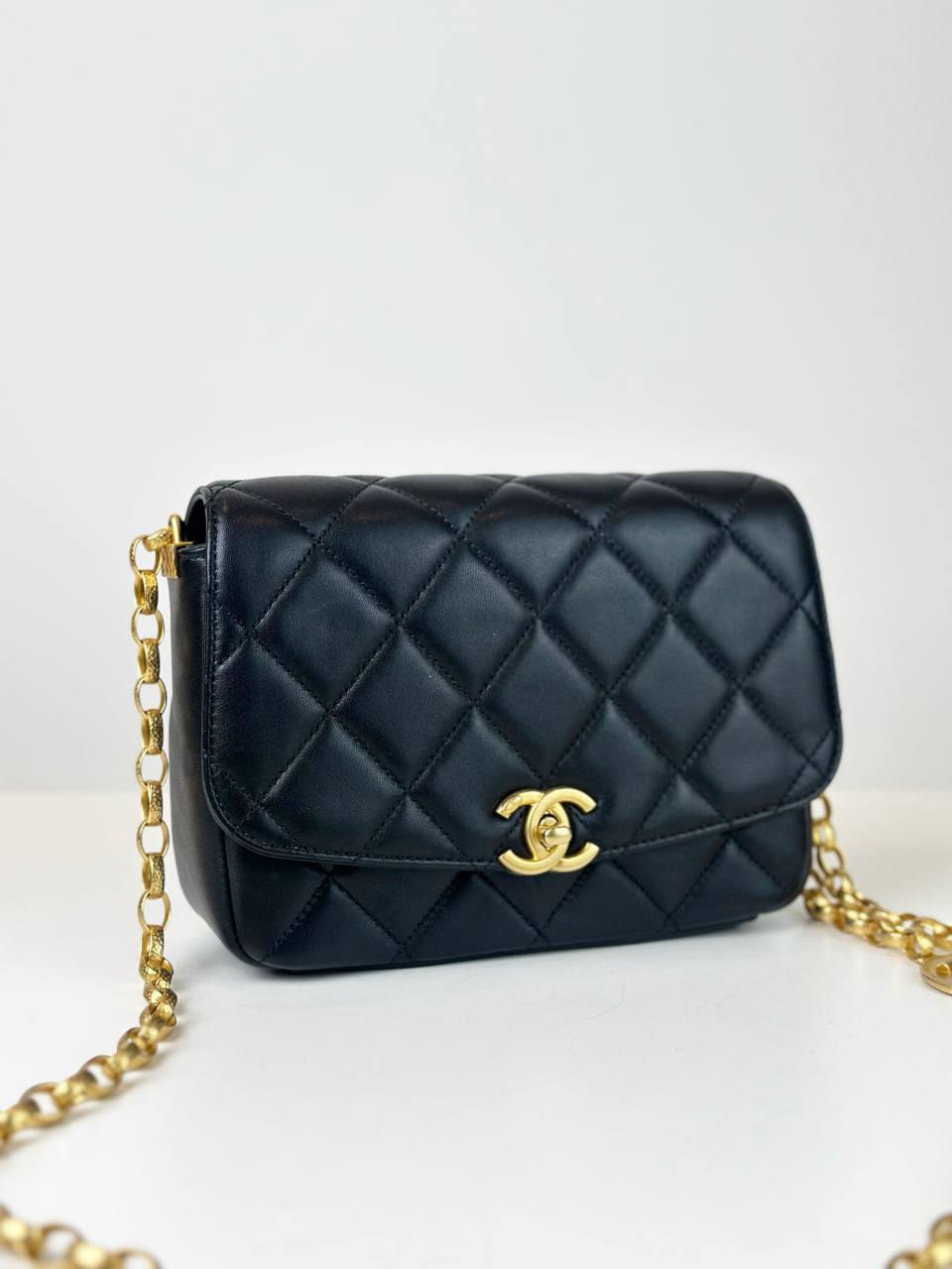 CHANEL MINI SQUARE BLACK SERIES 30 CROSSBODY BAG
