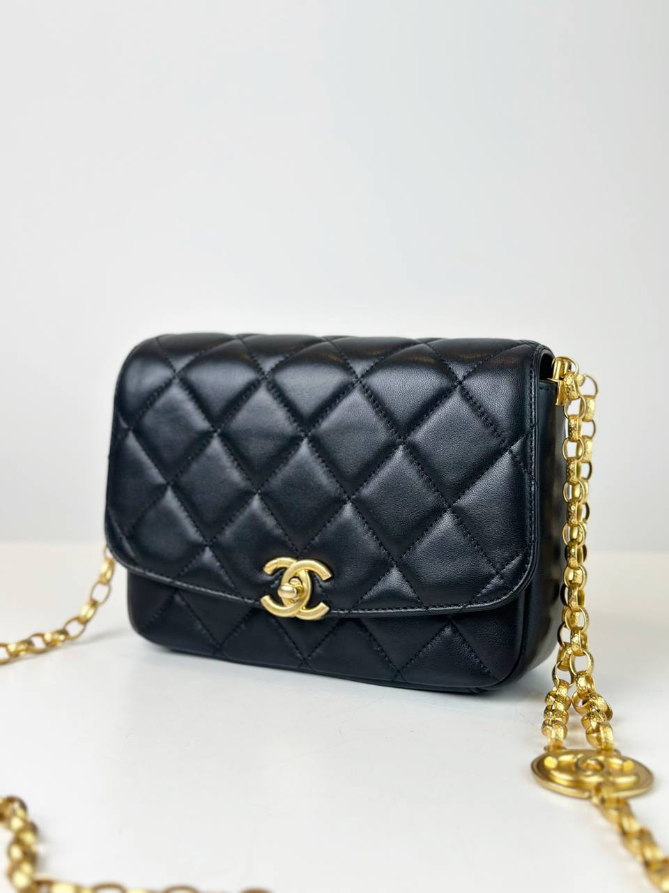 CHANEL MINI SQUARE BLACK SERIES 30 CROSSBODY BAG