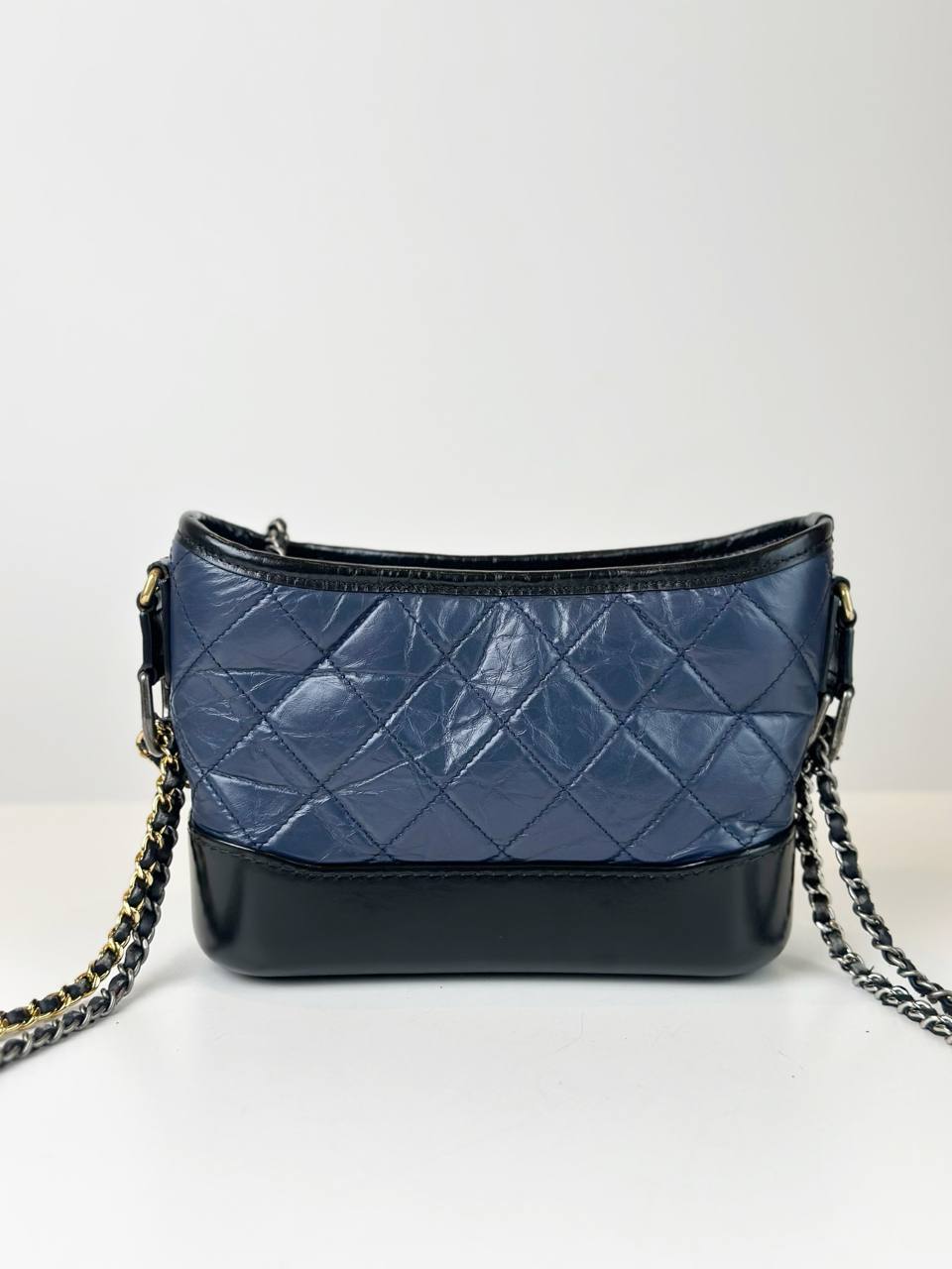 CHANEL GABRIELLE HOBO BLUE SMALL SHOULDER BAG
