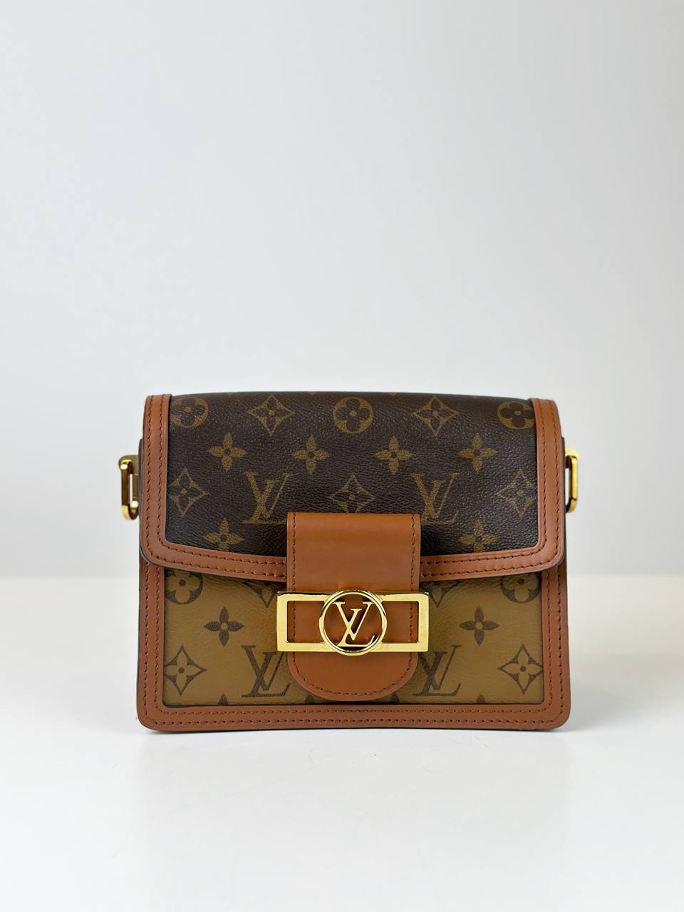LOUIS VUITTON MINI DAUPHINE REVERSE MONOGRAM CROSSBODY BAG